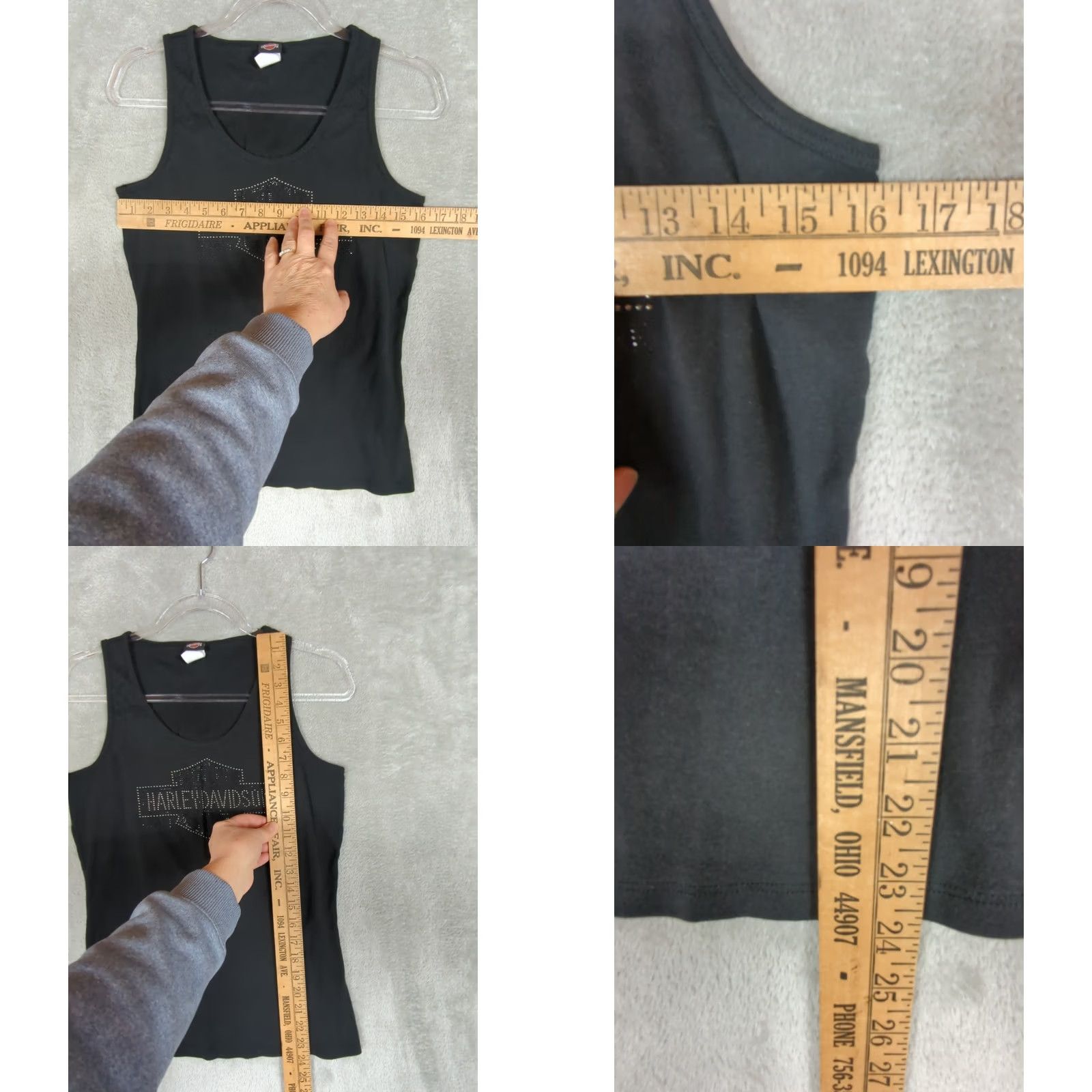 Harley Davidson Harley-Davidson Tank Top Women’s Black XL Logo Shield 2016 Sleeveless USA Biker Shirt Adults Size XL / US 12-14 / IT 48-50 - 8 Thumbnail