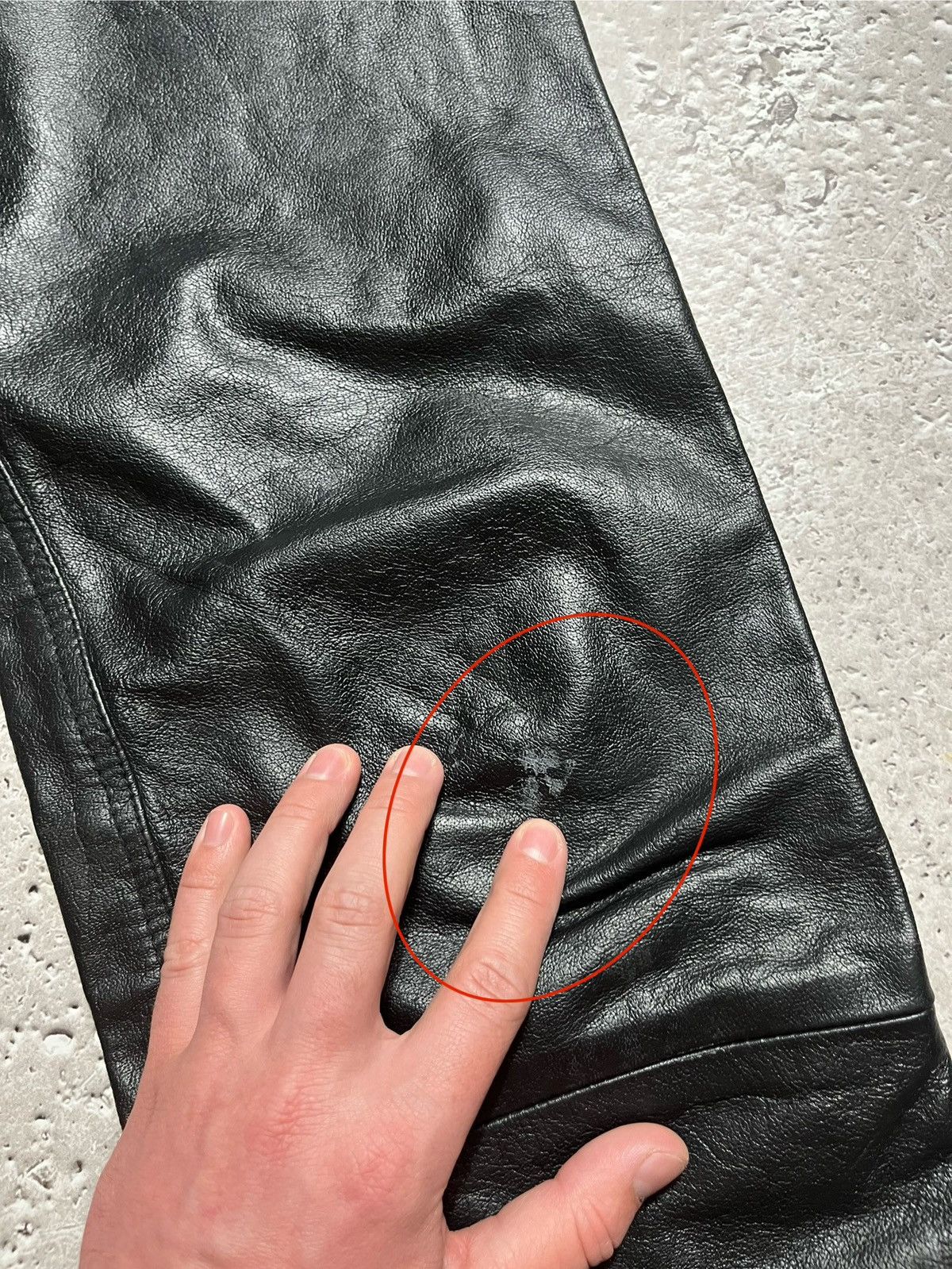 Japanese Brand × Leather Vintage Black Avant-Garde Real Leather Pants with Edgy Style Size US 30 / EU 46 - 12 Thumbnail