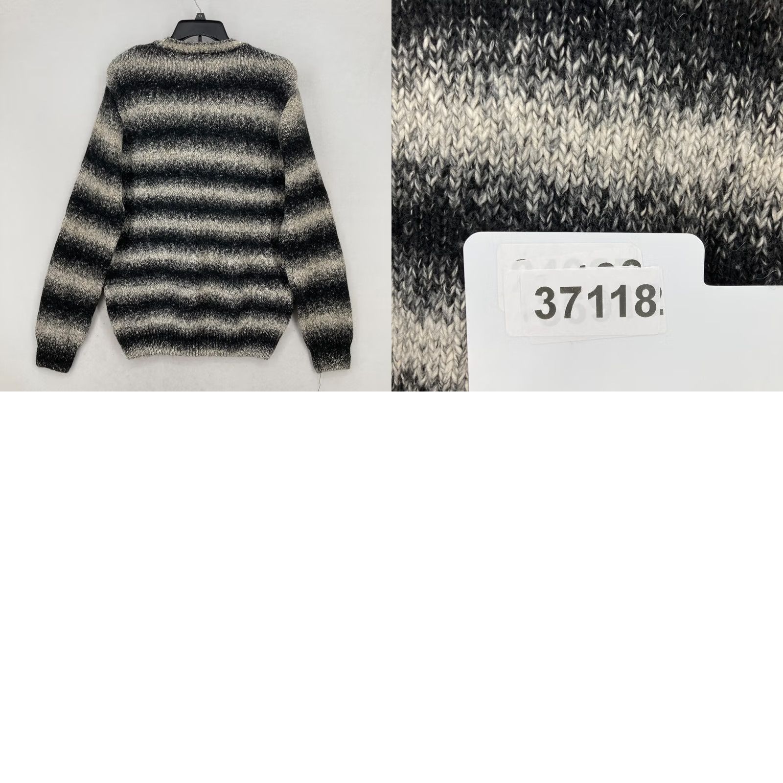 Dockers DOCKERS Wool Blend Sweater Mens Large Black Striped Long Sleeve Casual NWT Size US L / EU 52-54 / 3 - 9 Thumbnail