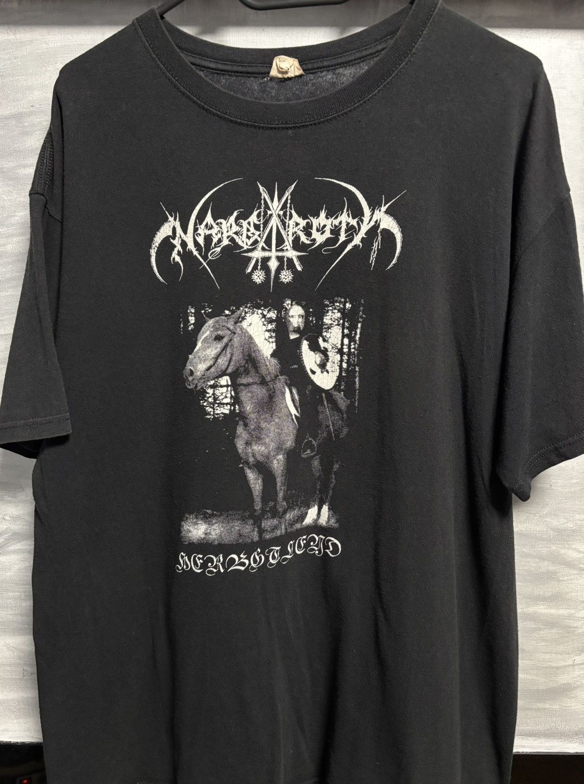 Band Tees Nargaroth Herbstleyd 00s Black Metal Vintage Tee L Size US L / EU 52-54 / 3 - 1 Thumbnail