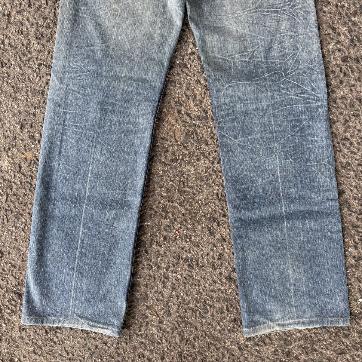 Jean VINTAGE WRANGLER STRAIGHT FADED RUSTY JEAN DENIM PANTS Size US 31 - 12 Thumbnail
