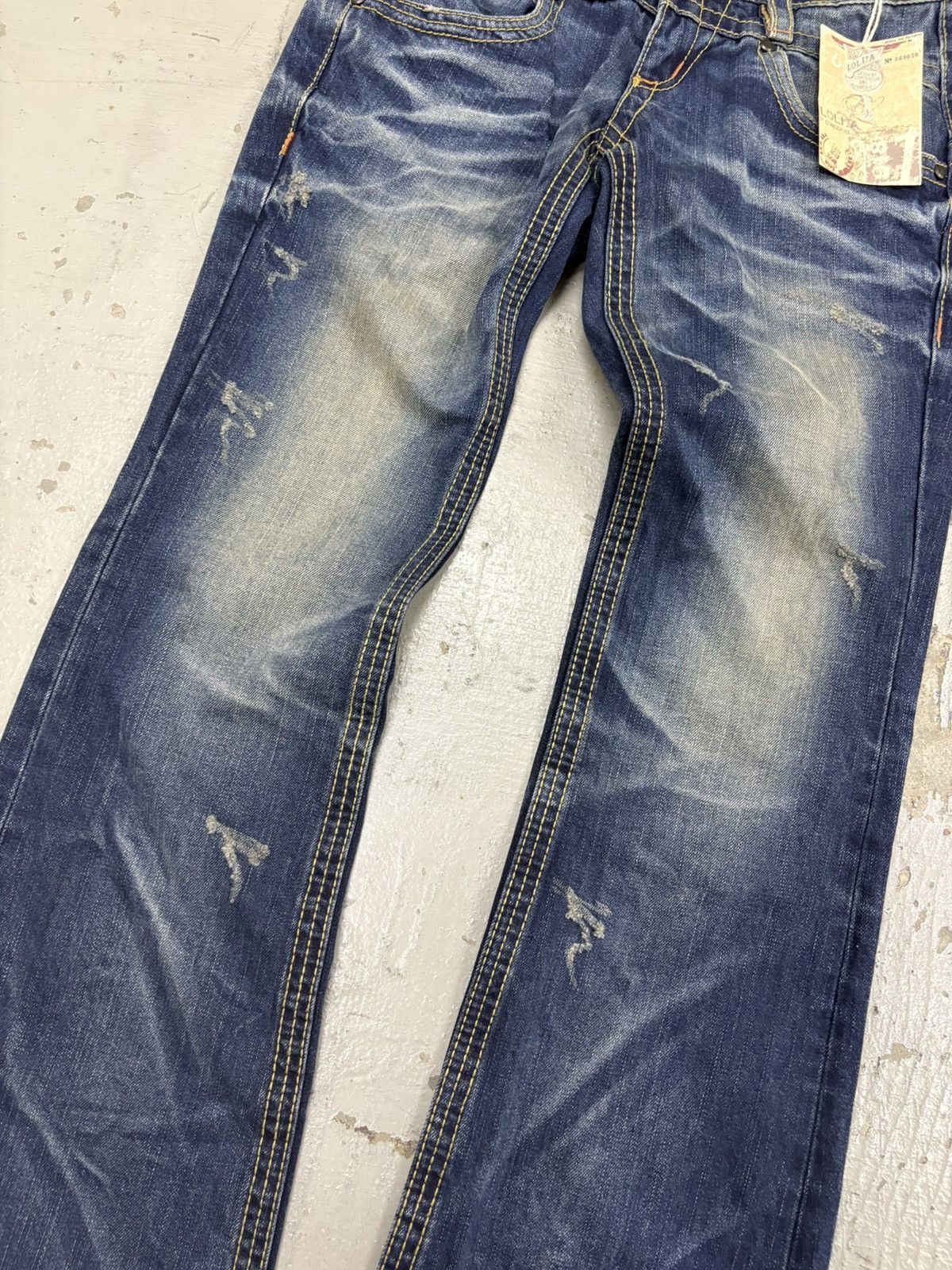 Tornado Mart Vintage Flared Lolita Jeans If Six Was Nine Distressed Size US 31 - 3 Thumbnail