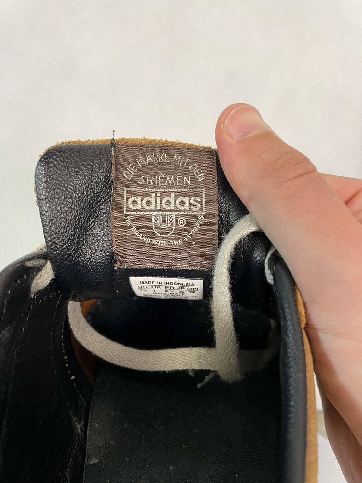 Vintage RARE Vintage Adidas Chile 62 Leather Suede Sneakers Shoes Size US 7.5 / EU 40-41 - 7 Thumbnail