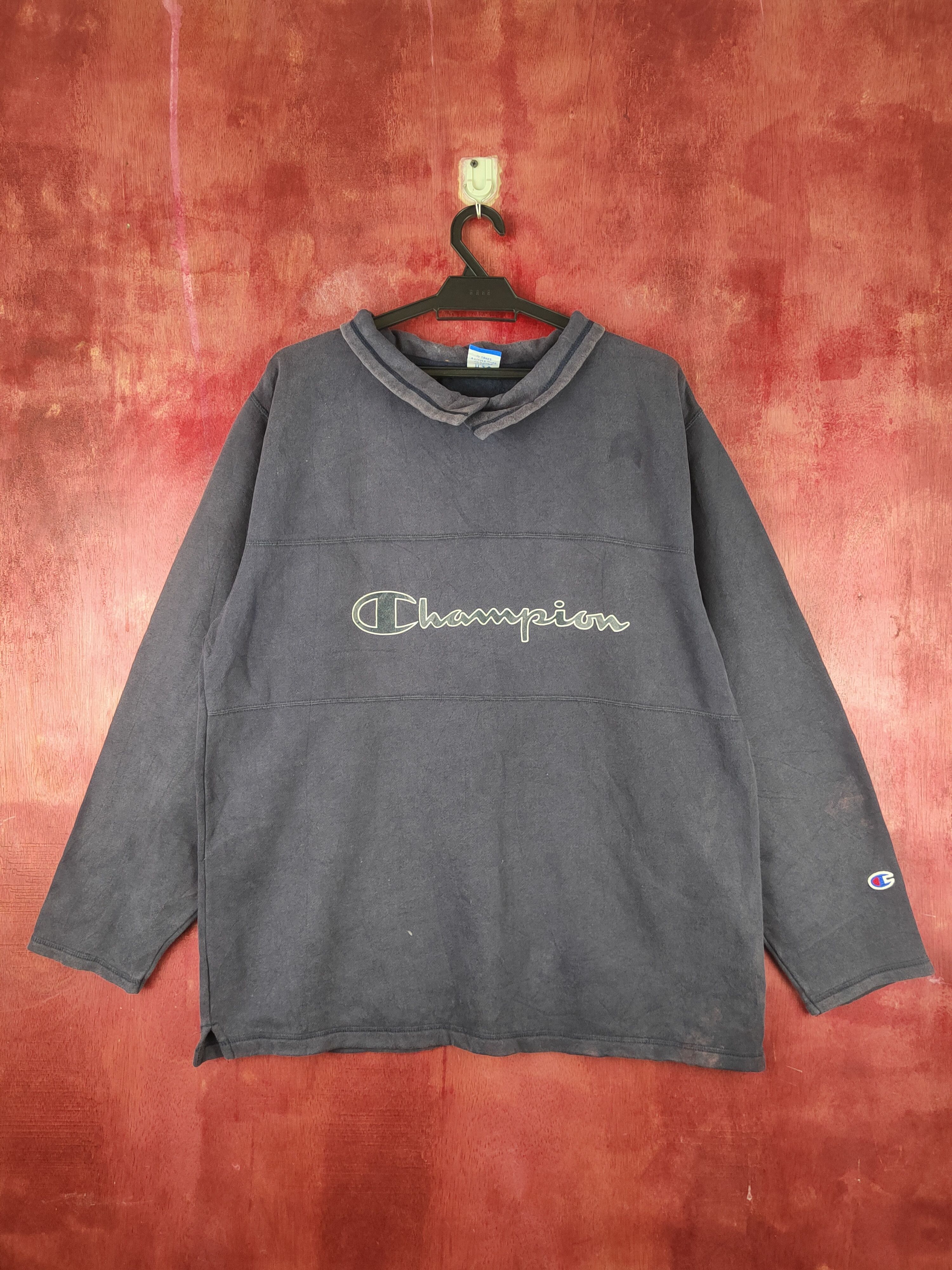 Champion Champion ripped distressed Faded Sweatshirts #S1551 Size US L / EU 52-54 / 3 - 1 Thumbnail