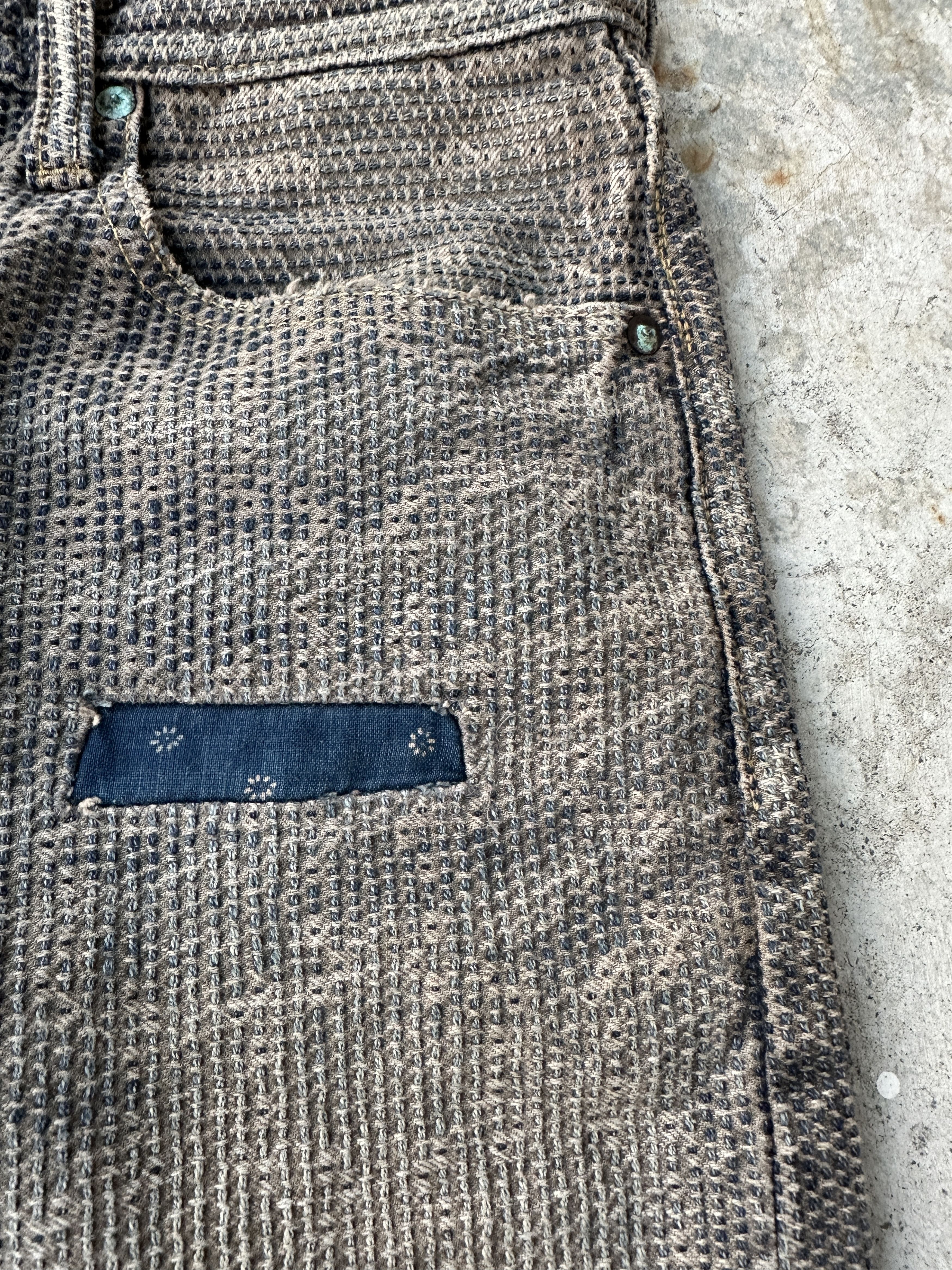 Kapital 2015 Kountry Buckle Back Boro Century Denim Patchwork Size US 34 / EU 50 - 11 Thumbnail