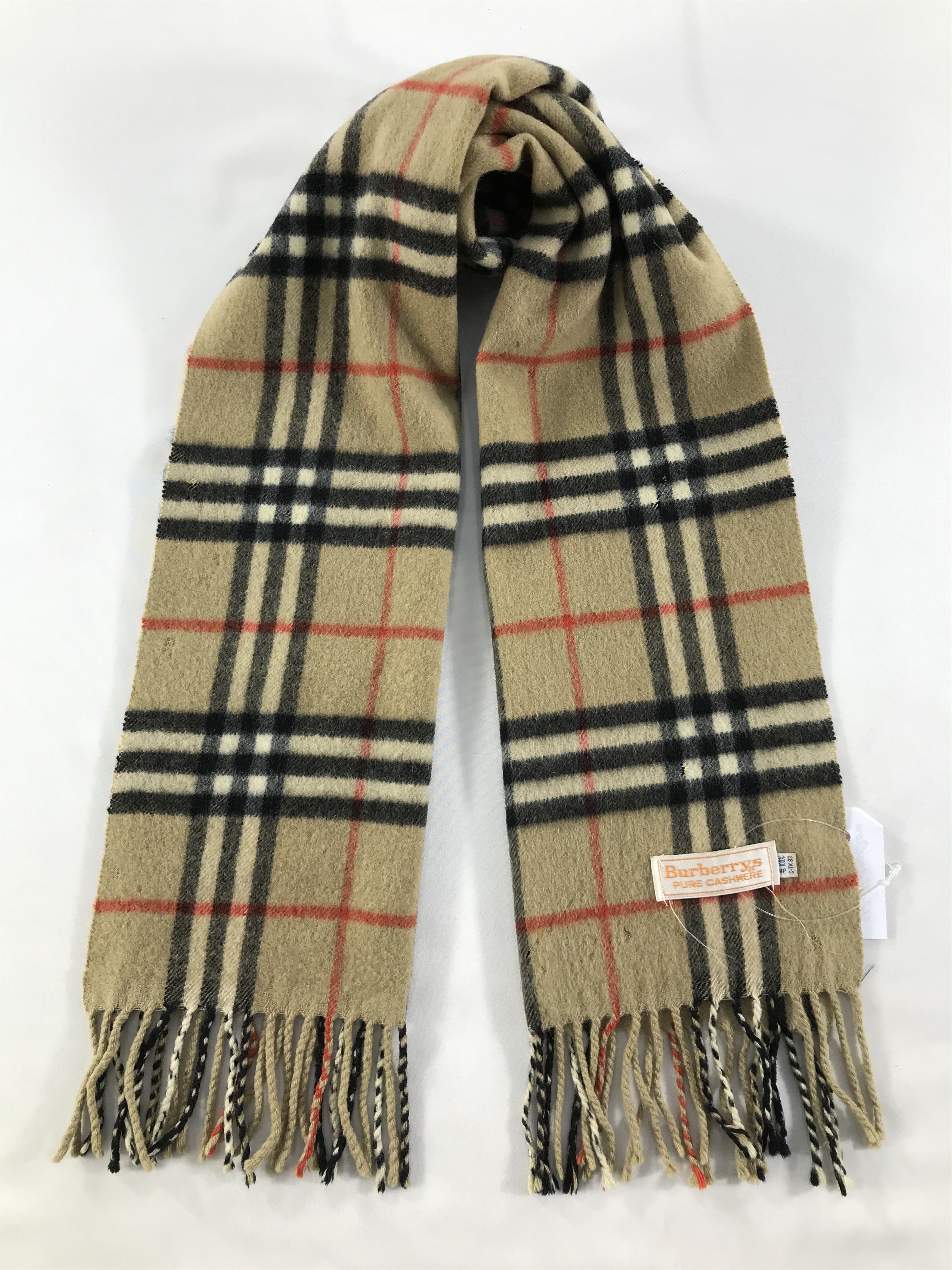 Burberry Vintage Burberry Scarf/Muffler/Neckwear MF1370 Size ONE SIZE - 1 Thumbnail