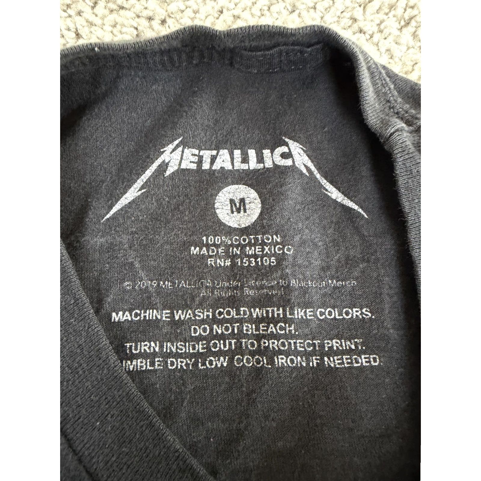 Vintage Metallica Shirt Mens M Black Barbed Wire Skull Graphic Tee Top Metal Size US M / EU 48-50 / 2 - 7 Thumbnail