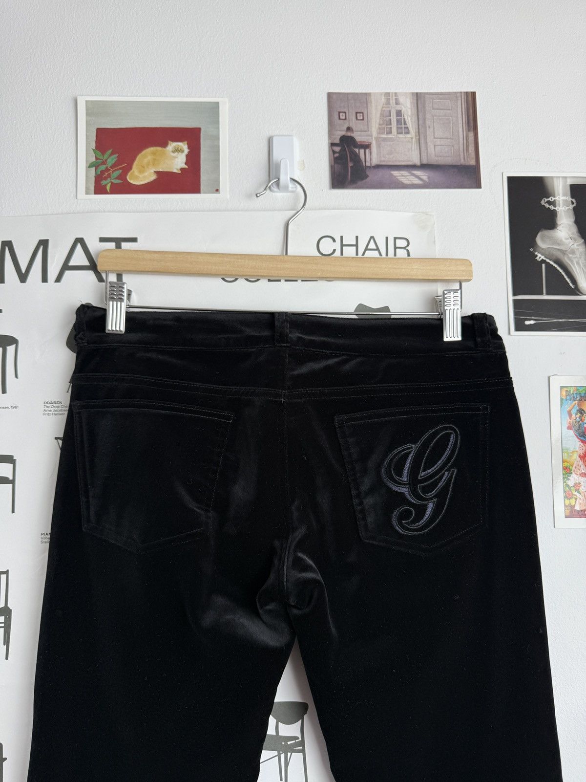 Gucci Gucci G logo velour leggings pants IT40 designer luxury y2k Size 27" / US 4 / IT 40 - 3 Thumbnail