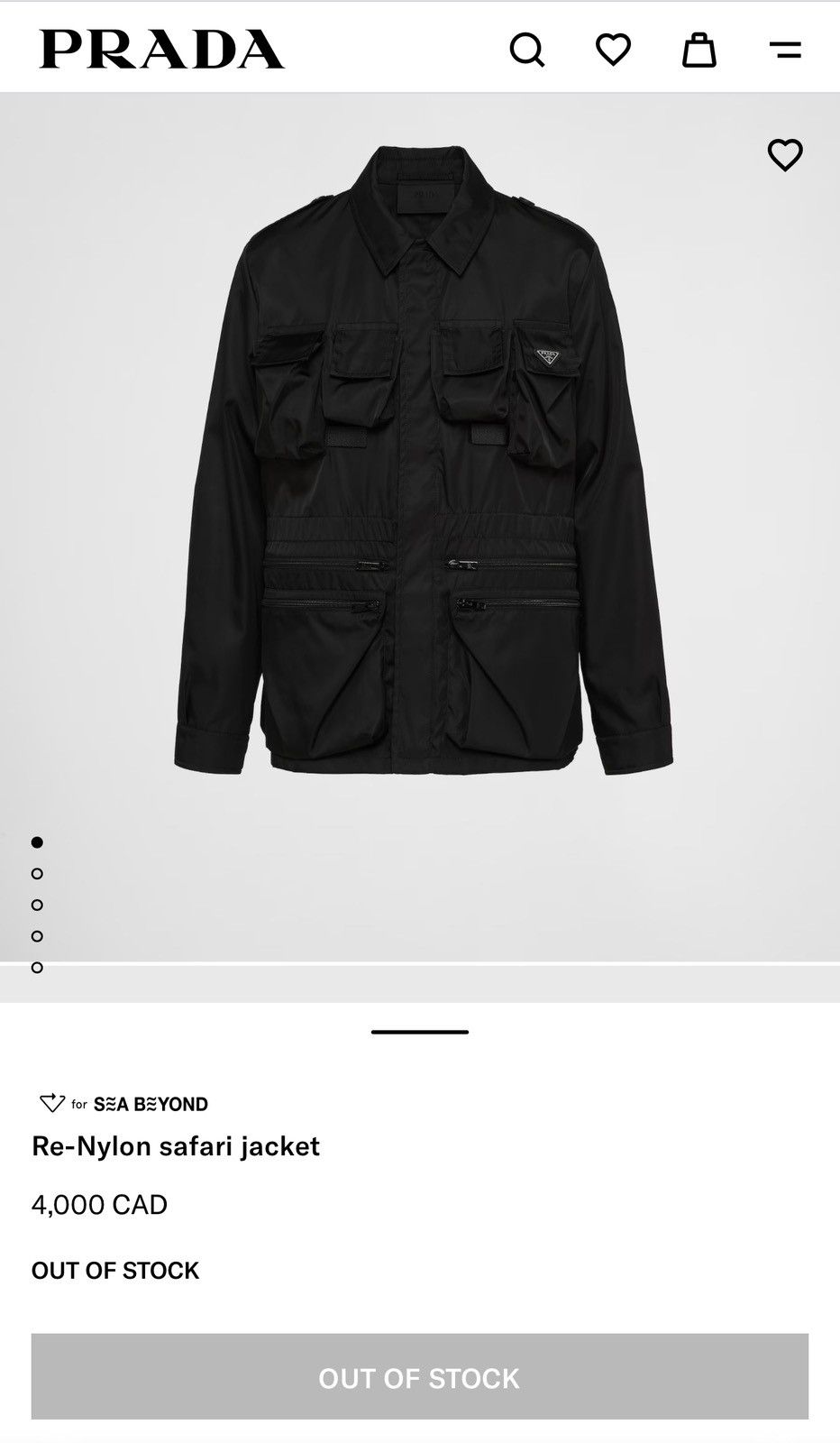 Prada Prada Re-Nylon Safari Jacket Size US M / EU 48-50 / 2 - 7 Thumbnail