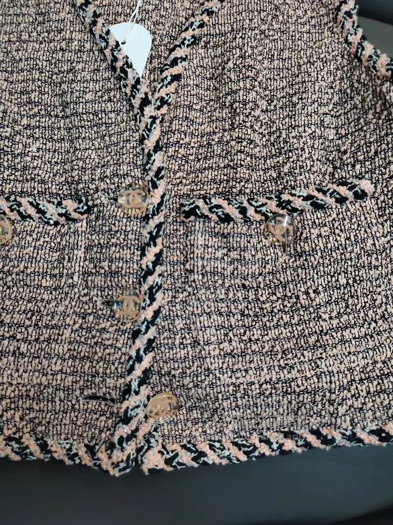 Chanel Chanel Tweed coarsely woven vest Size XS / US 0-2 / IT 36-38 - 4 Thumbnail
