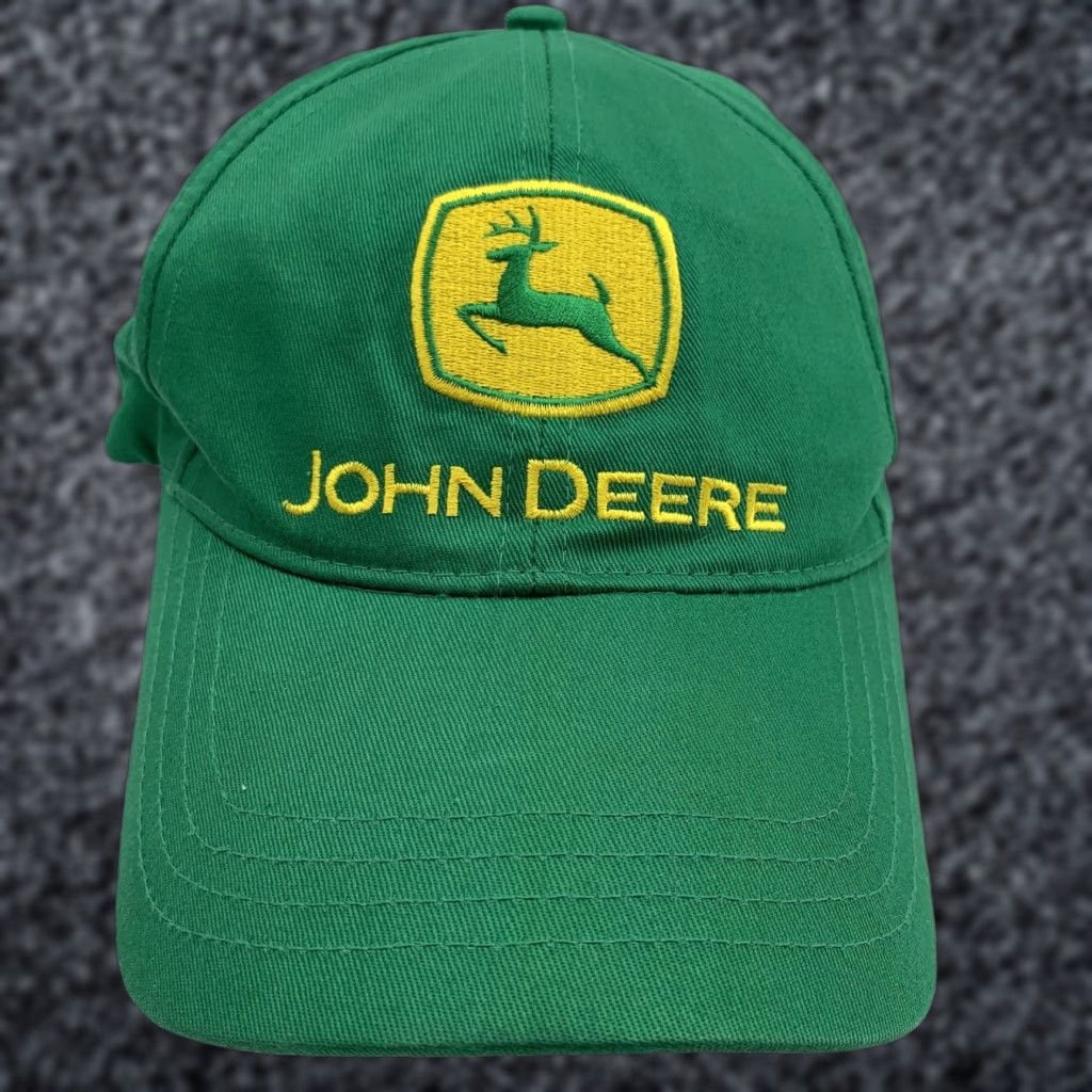 John Deere John Deere Hat Cap Snap Back Mens Green Twill Crown Bill Casual Outdoor One Size Cary Francis Group Size ONE SIZE - 1 Thumbnail