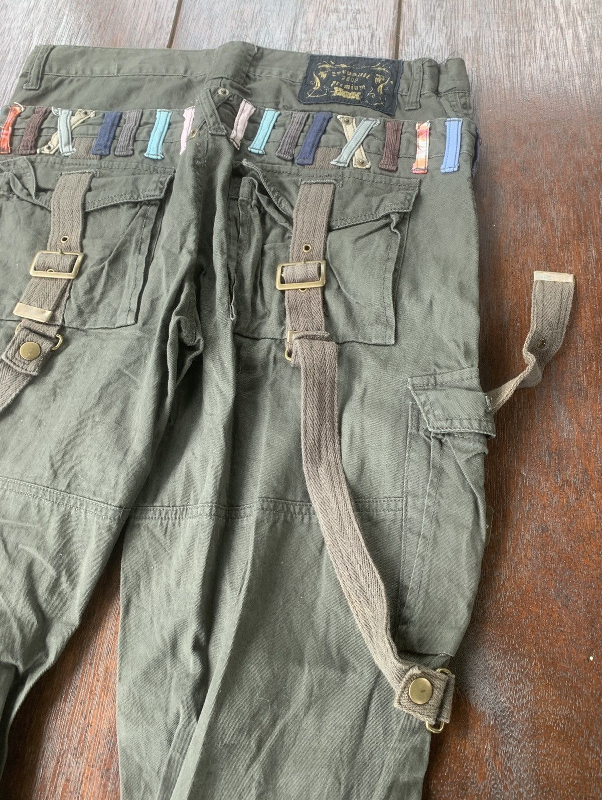Japanese Brand Bondage zerosai 2002 Japan double waist cargo Size US 34 / EU 50 - 4 Thumbnail