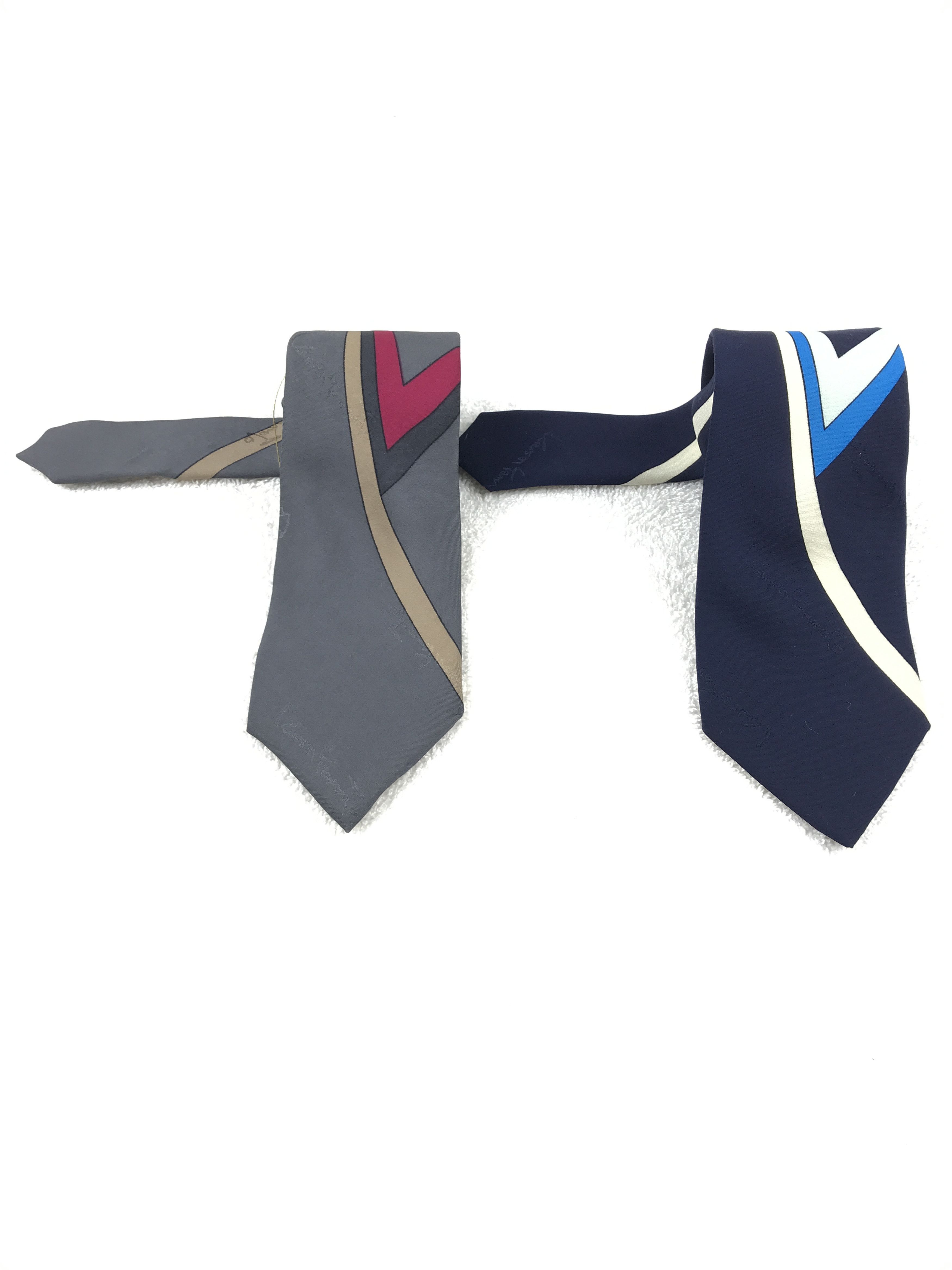 Vintage 2pcs combo Kansai Yamamoto Silk Necktie Necktie