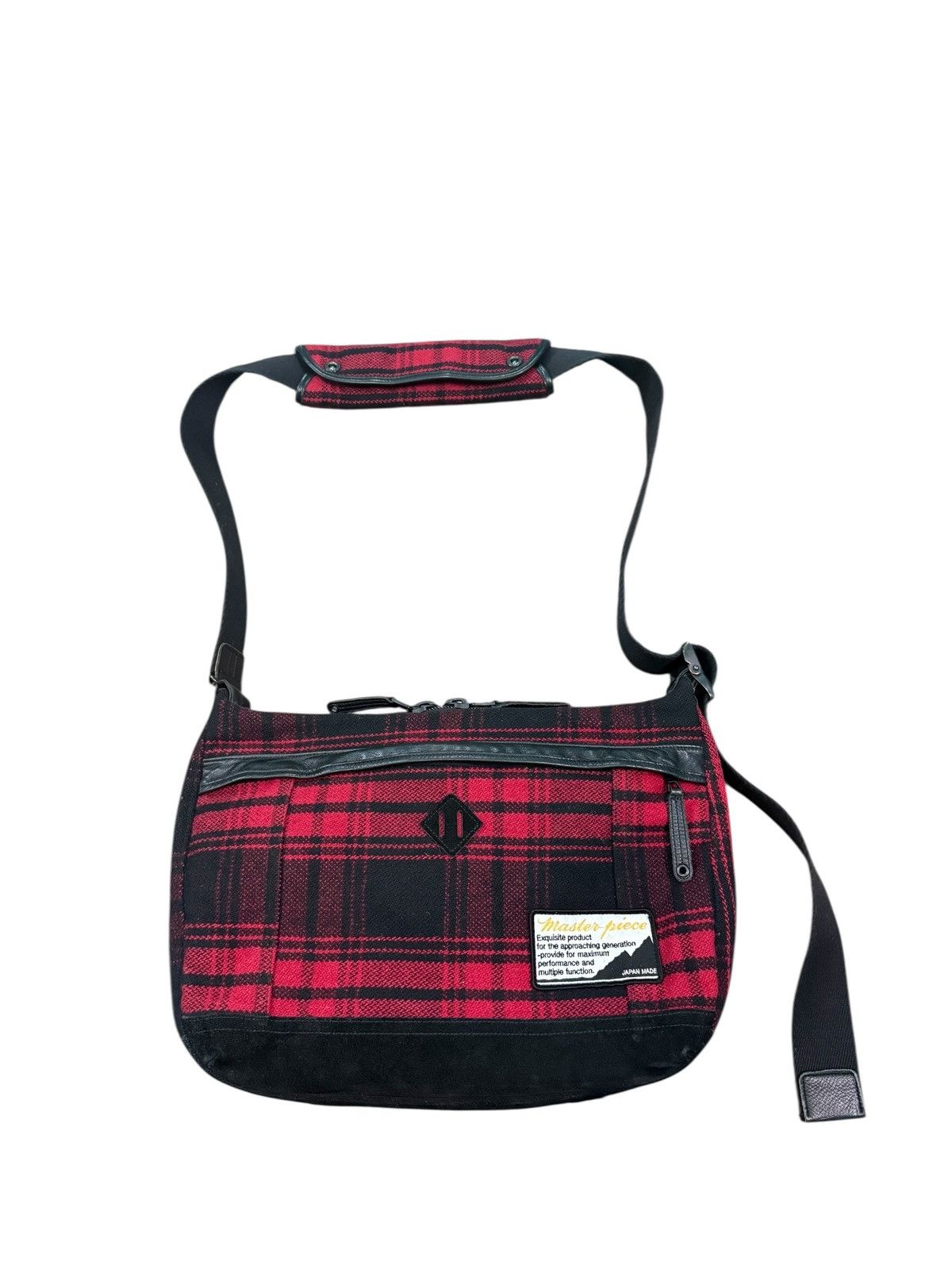 MasterPiece RARE MASTERPIECE PLAID WOOL MASSENGER BAG Size ONE SIZE - 2 Thumbnail