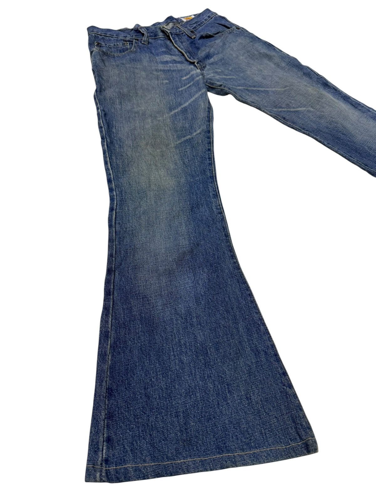 Big John Vintage 80s Big John Flared Stacked Distressed Denim Size US 28 / EU 44 - 1 Thumbnail