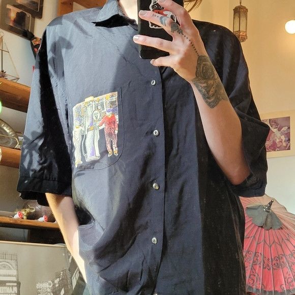 Other Einhorn Vintage 80s Esso Gas Station Button Up Shirt - M Size US M / EU 48-50 / 2 - 2 Thumbnail
