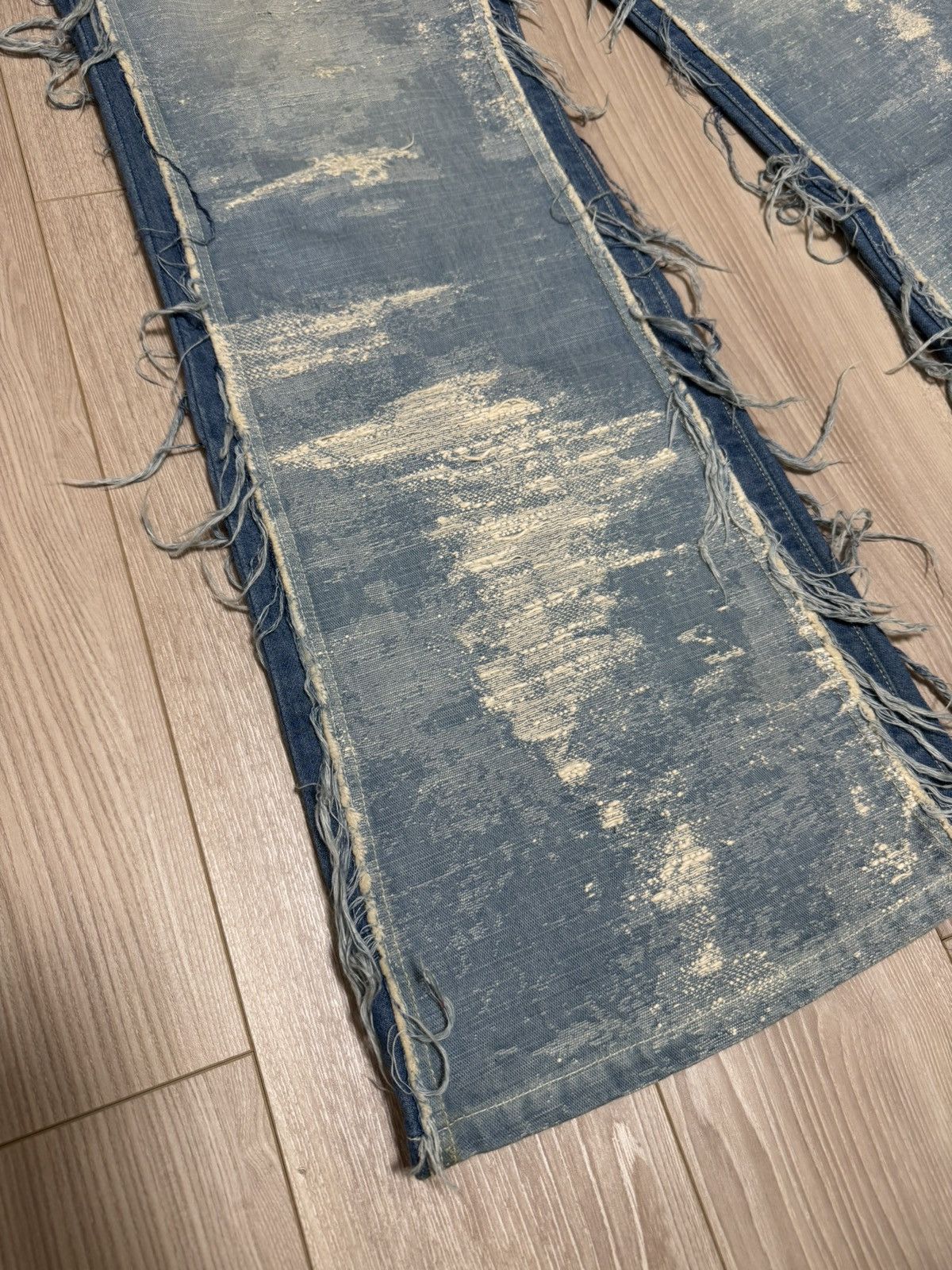 TAAKK TAAKK SS23 Reconstructed Bleached Denim Size US 31 - 3 Thumbnail