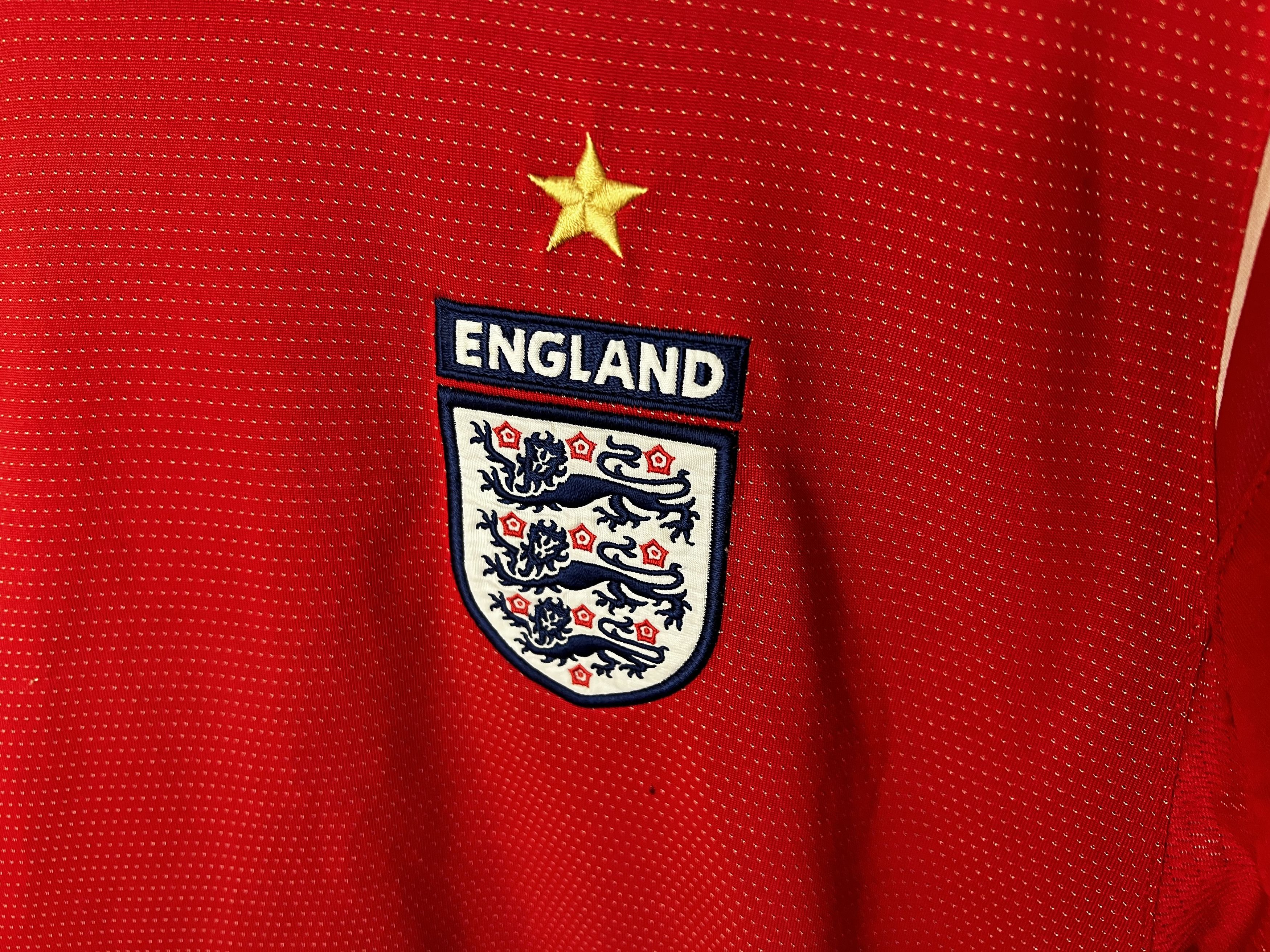 Umbro ENGLAND TEAM 2006 2008 AWAY FOOTBALL SHIRT SOCCER JERSEY Size US XL / EU 56 / 4 - 3 Thumbnail