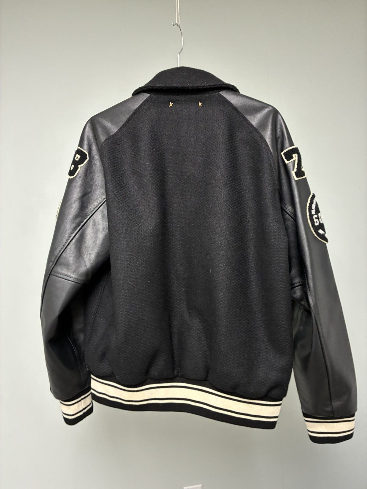 Golden Goose Wool Bomber with patch leather sleeves EU 48 USA 38 Size US M / EU 48-50 / 2 - 13 Thumbnail