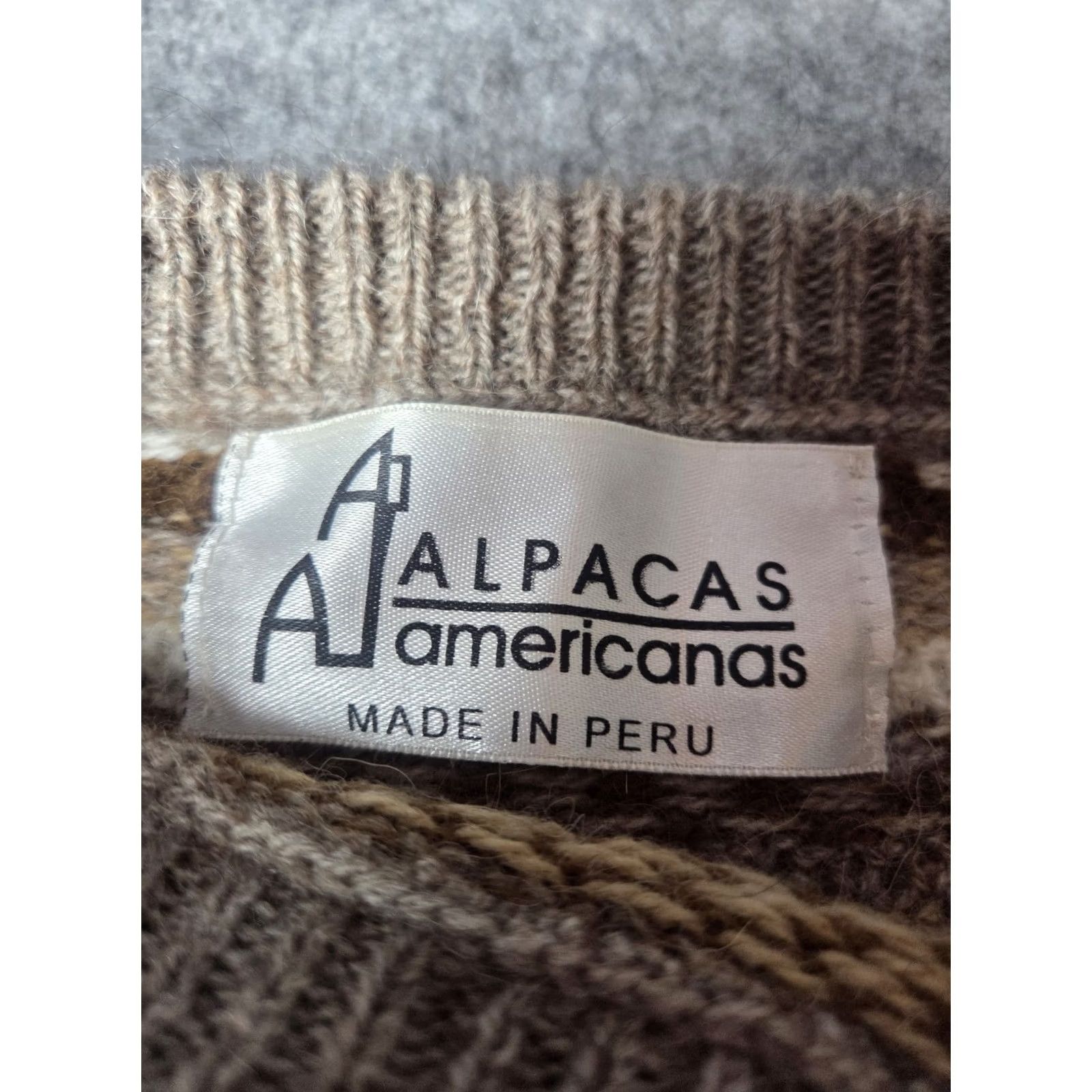 Vintage VINTAGE Alpacas Americanas Sweater L Made Peru Size Size US L / EU 52-54 / 3 - 3 Thumbnail
