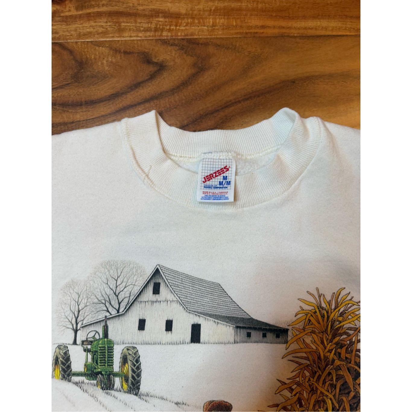 Vintage Size M - Vintage 1990s Jerzees Fall Scarecrow Cute Pumpkin S Size US M / EU 48-50 / 2 - 4 Thumbnail