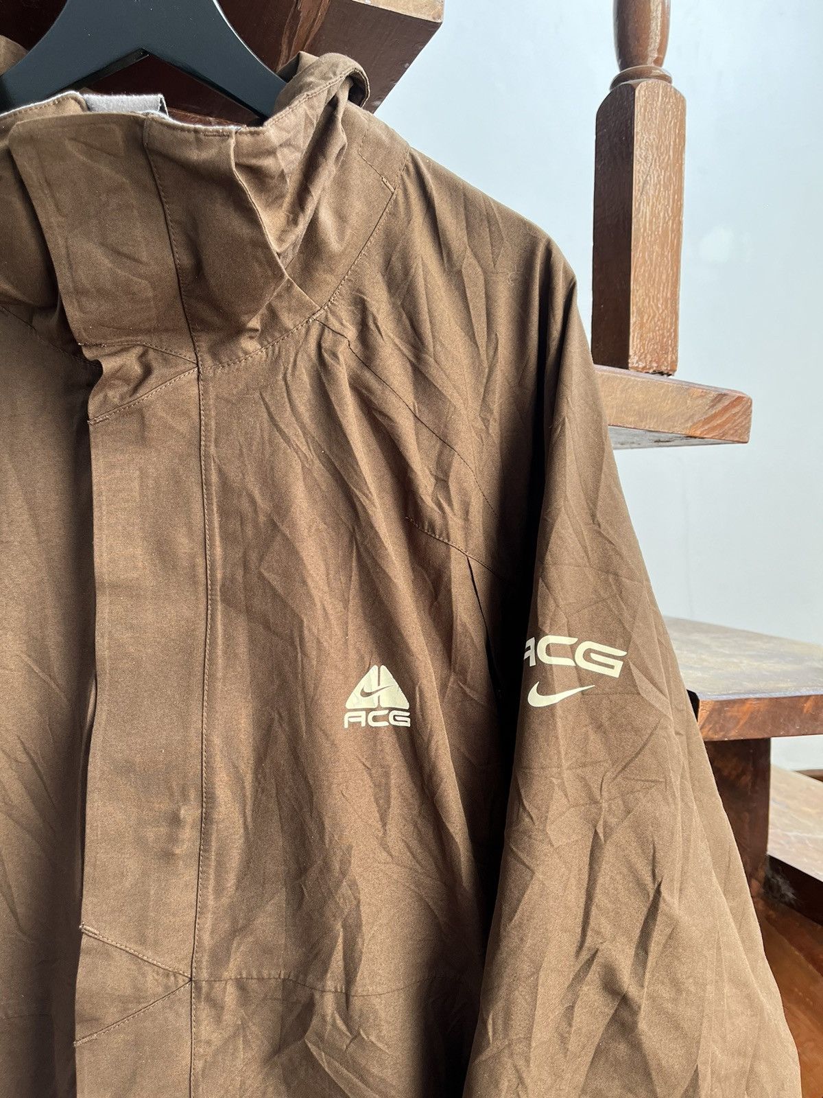 image of Vintage Nike Acg All Condition Gear Outdoor Jacket in Brown, Men's (Size XL)