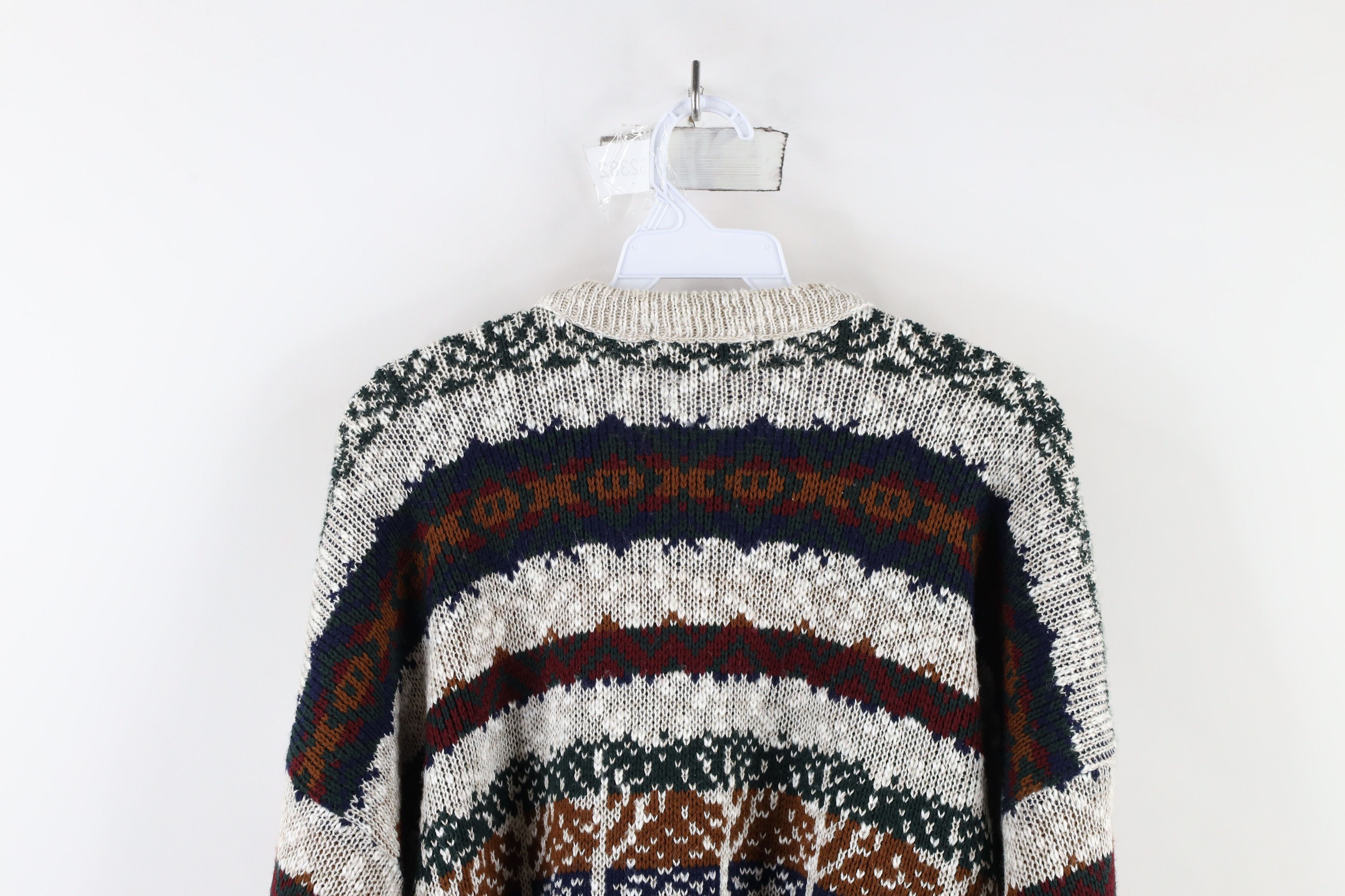 Vintage Vintage 90s Streetwear Fair Isle Knit Crewneck Sweater USA Size US XL / EU 56 / 4 - 10 Thumbnail