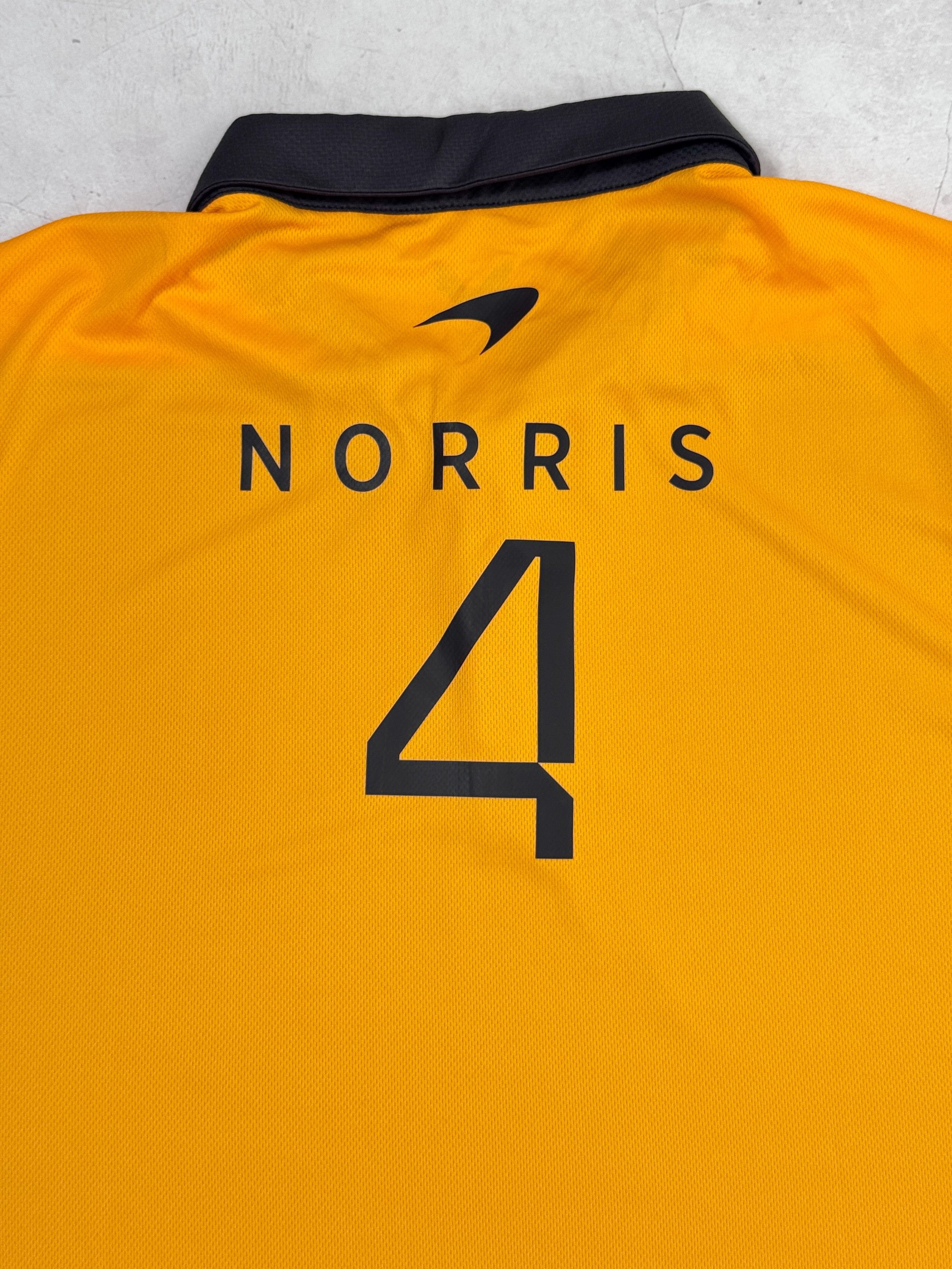 Formula 1 McLaren F1 Racing Team Polo T-Shirt #4 Norris by Castore Size US XL / EU 56 / 4 - 10 Thumbnail
