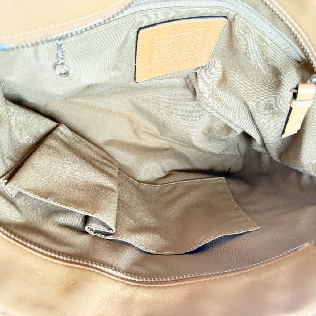 Coach Coach Madison Lindsey Gathered Leather Satchel - Tan/Beige Size ONE SIZE - 8 Thumbnail