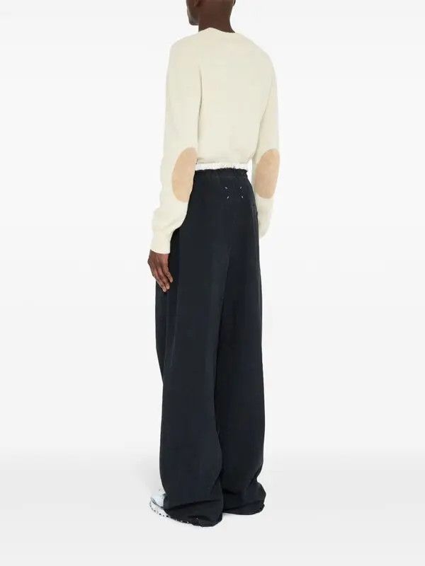 Maison Margiela o1w1db10226 Four-Stitch Logo Track Pant in Black Size US 32 / EU 48 - 5 Thumbnail