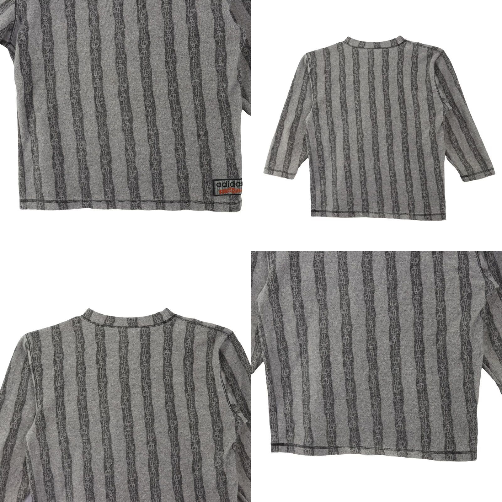 Adidas VINTAGE 90s Adidas Pullover Sweater Shirt Women M Gray Size Medium D176/ F16A M Rare Streetball Size M / US 6-8 / IT 42-44 - 8 Thumbnail