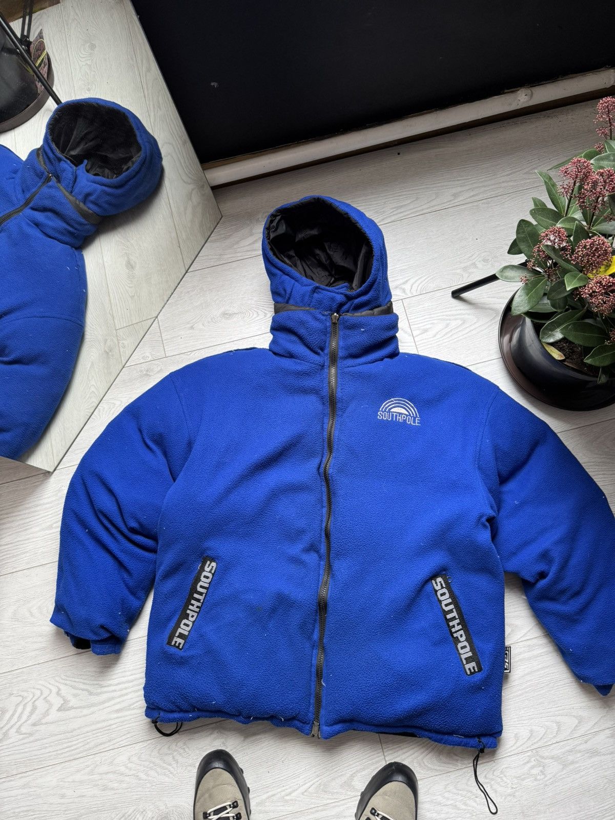 Japanese Brand Rare 4XL Southpole Reversible Puffer Down Jacket Size US XXL / EU 58 / 5 - 7 Thumbnail