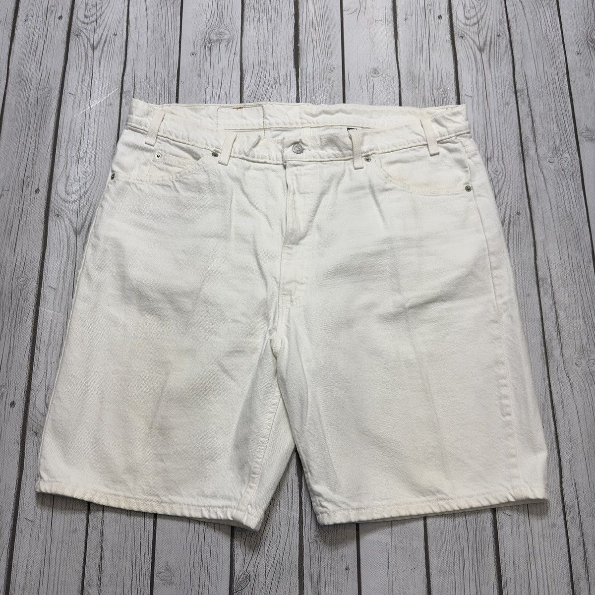 Levi's × Vintage Vintage Levi’s 550 Orange Tab jean shorts Size US 42 / EU 58 - 2 Thumbnail