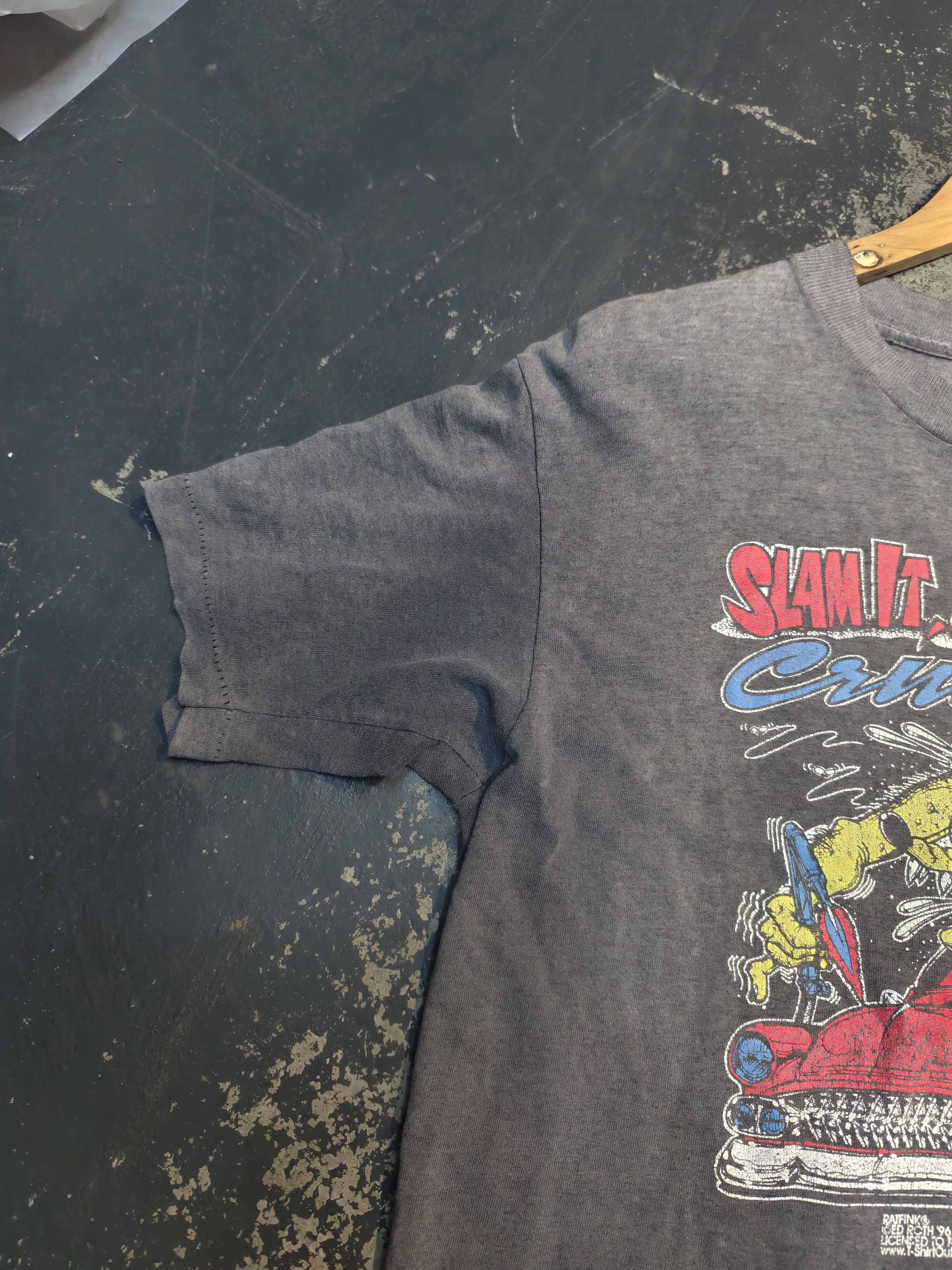 Vintage Faded 96 RatFink slam it, hammer it Size US M / EU 48-50 / 2 - 6 Thumbnail