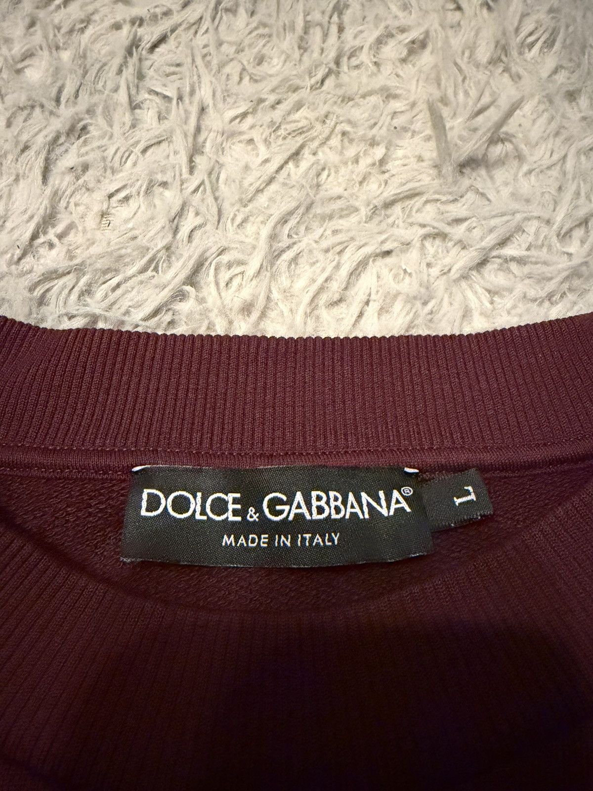 Dolce & Gabbana flocked print sweatshirt Size US L / EU 52-54 / 3 - 2 Thumbnail