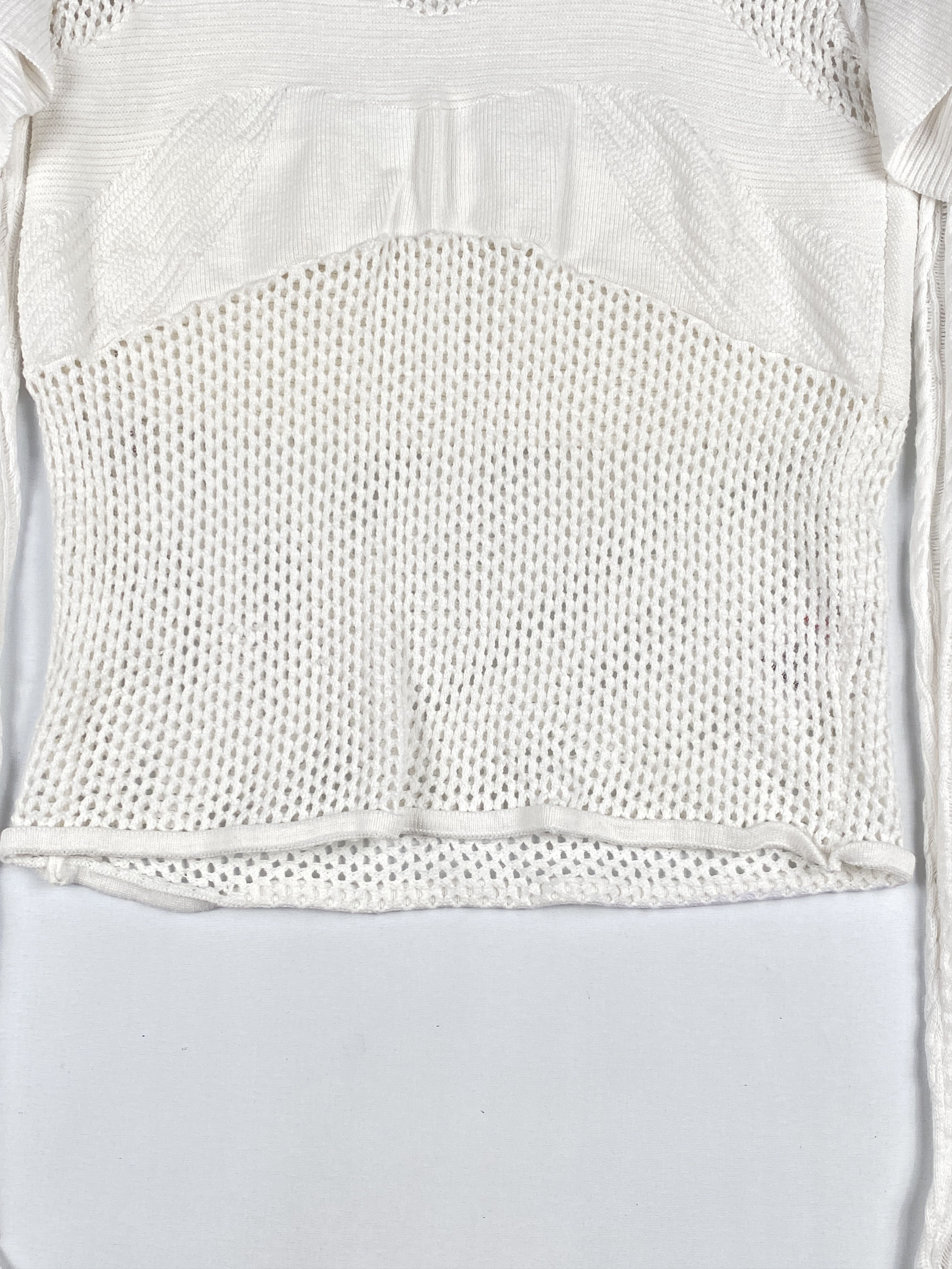 Self-Portrait Frill Cold Shoulder Knit Top Size M / US 6-8 / IT 42-44 - 4 Thumbnail