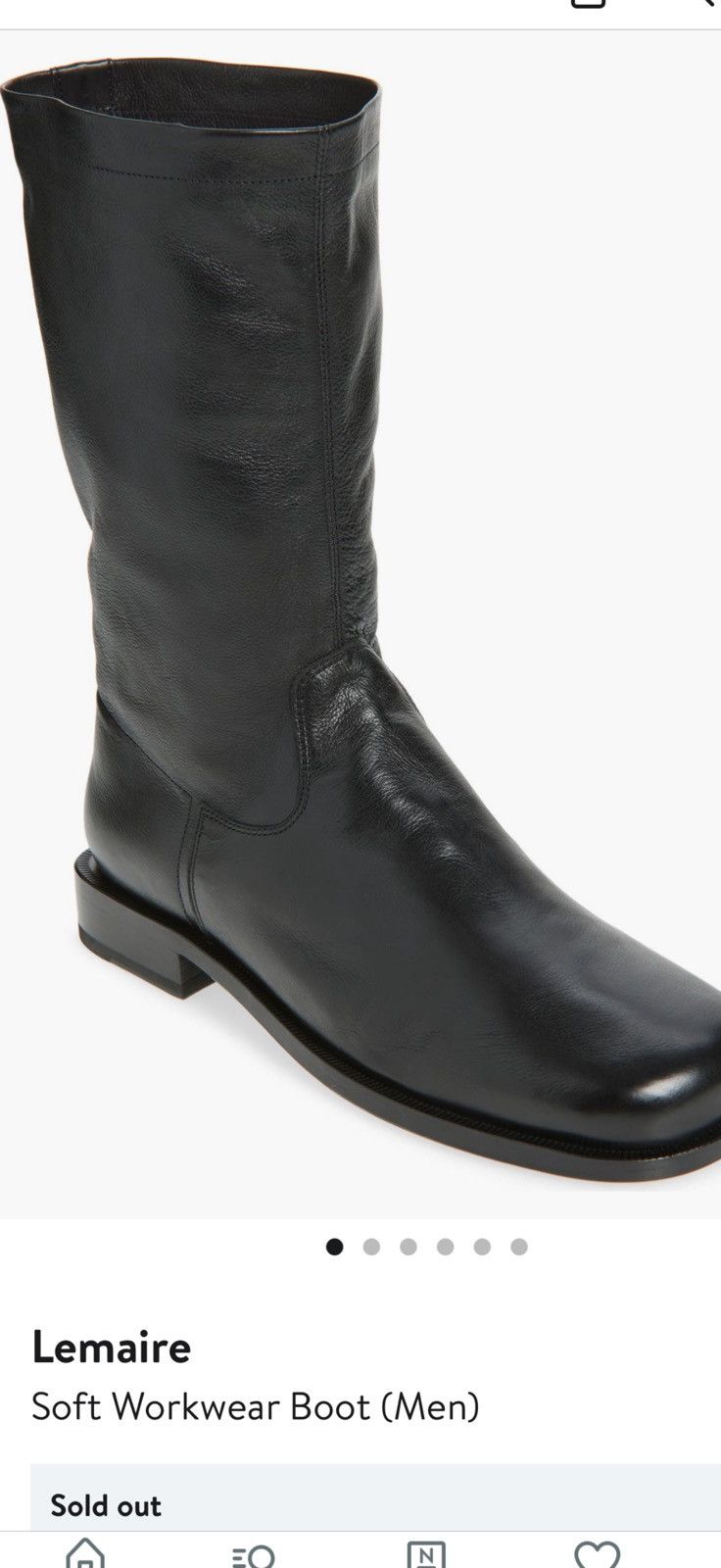Lemaire Lemaire mens worker soft boots. 44/11 Size US 11 / EU 44 - 1 Thumbnail