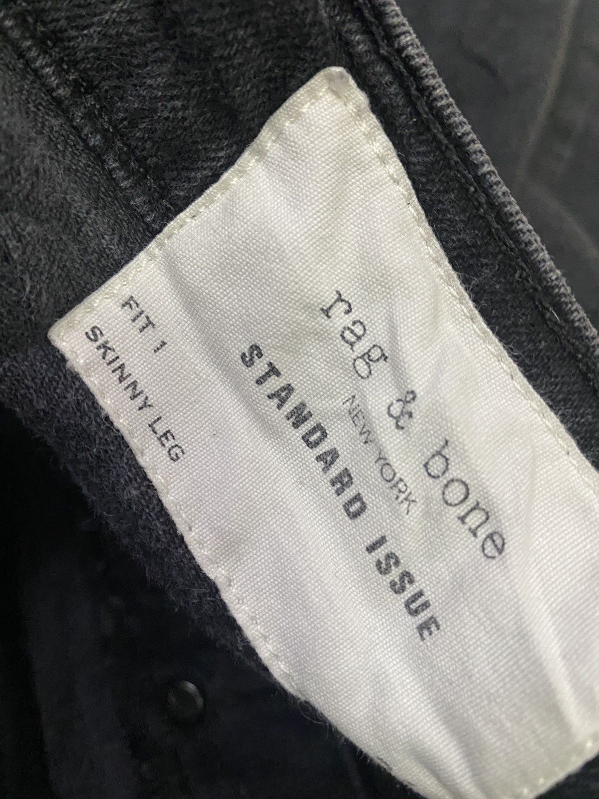 Hysteric Glamour 💥Vintage Rag & Bone Super Black Skinny Pant Size US 32 / EU 48 - 6 Thumbnail