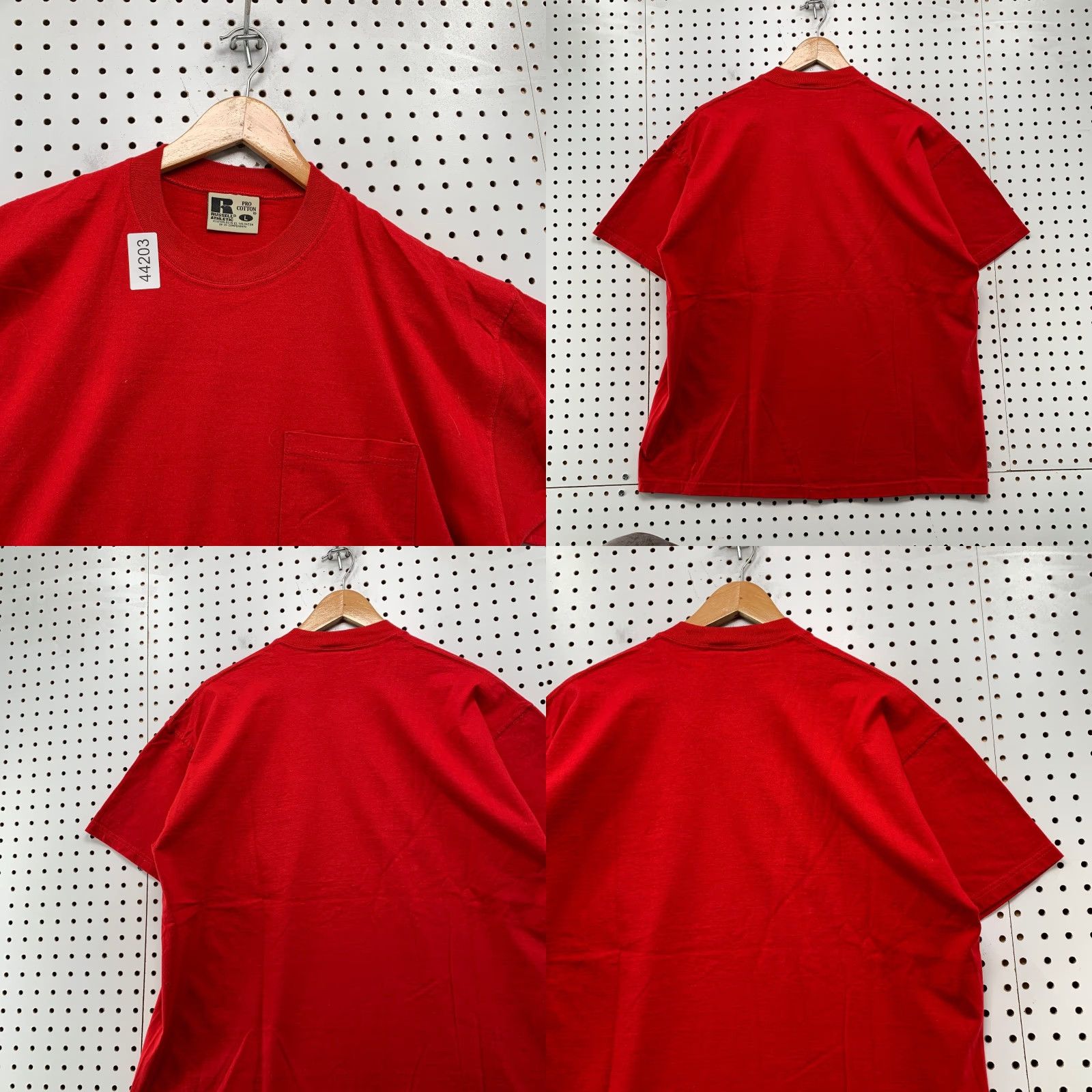 Russell Athletic VINTAGE Russell Athletic Pocket Pro Cotton Shirt Mens Large Red Short Sleeve Size US L / EU 52-54 / 3 - 8 Thumbnail