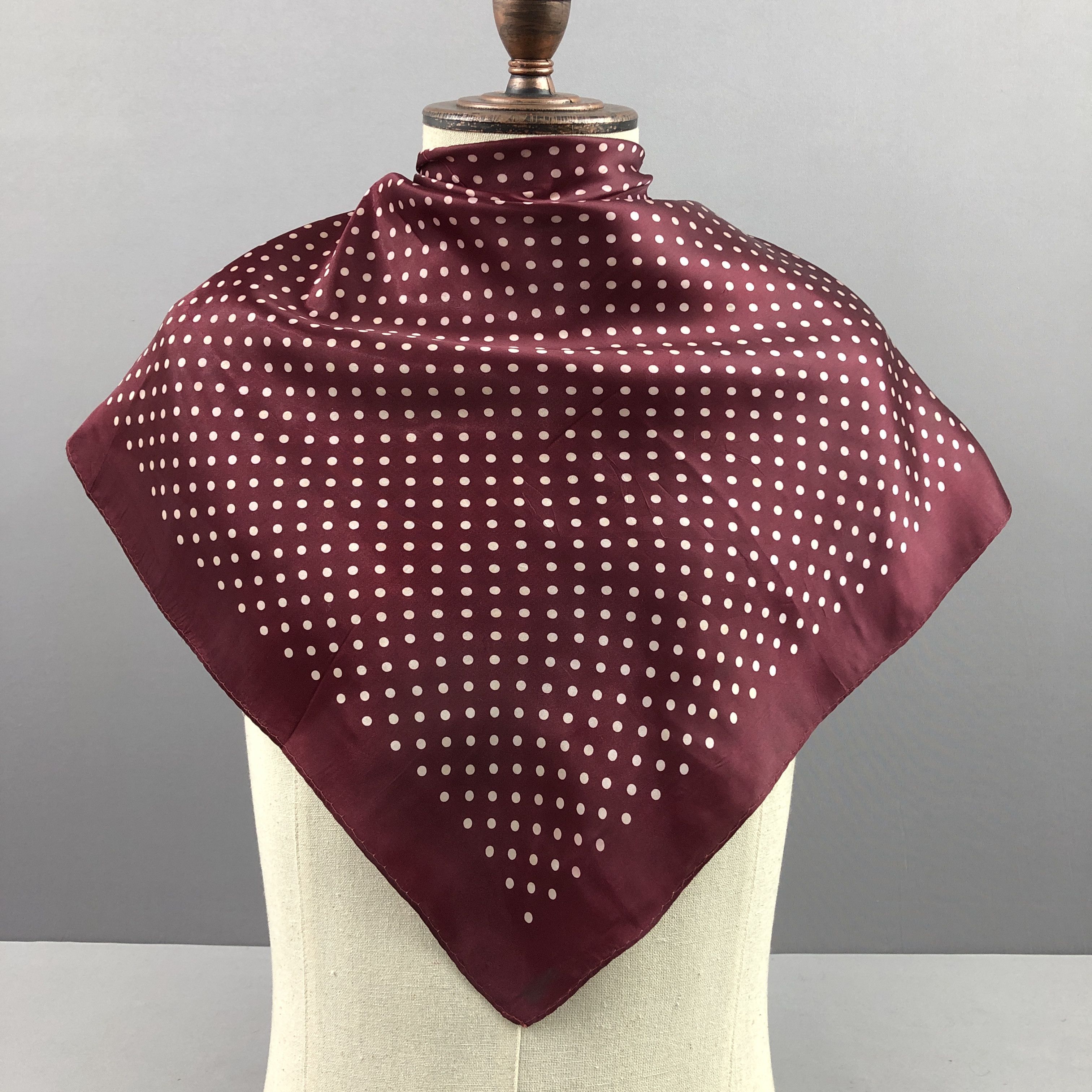 Japanese Brand Vintage SILK Scarf Twill Stole Wraps Scarves - GF60041 Size ONE SIZE - 2 Thumbnail