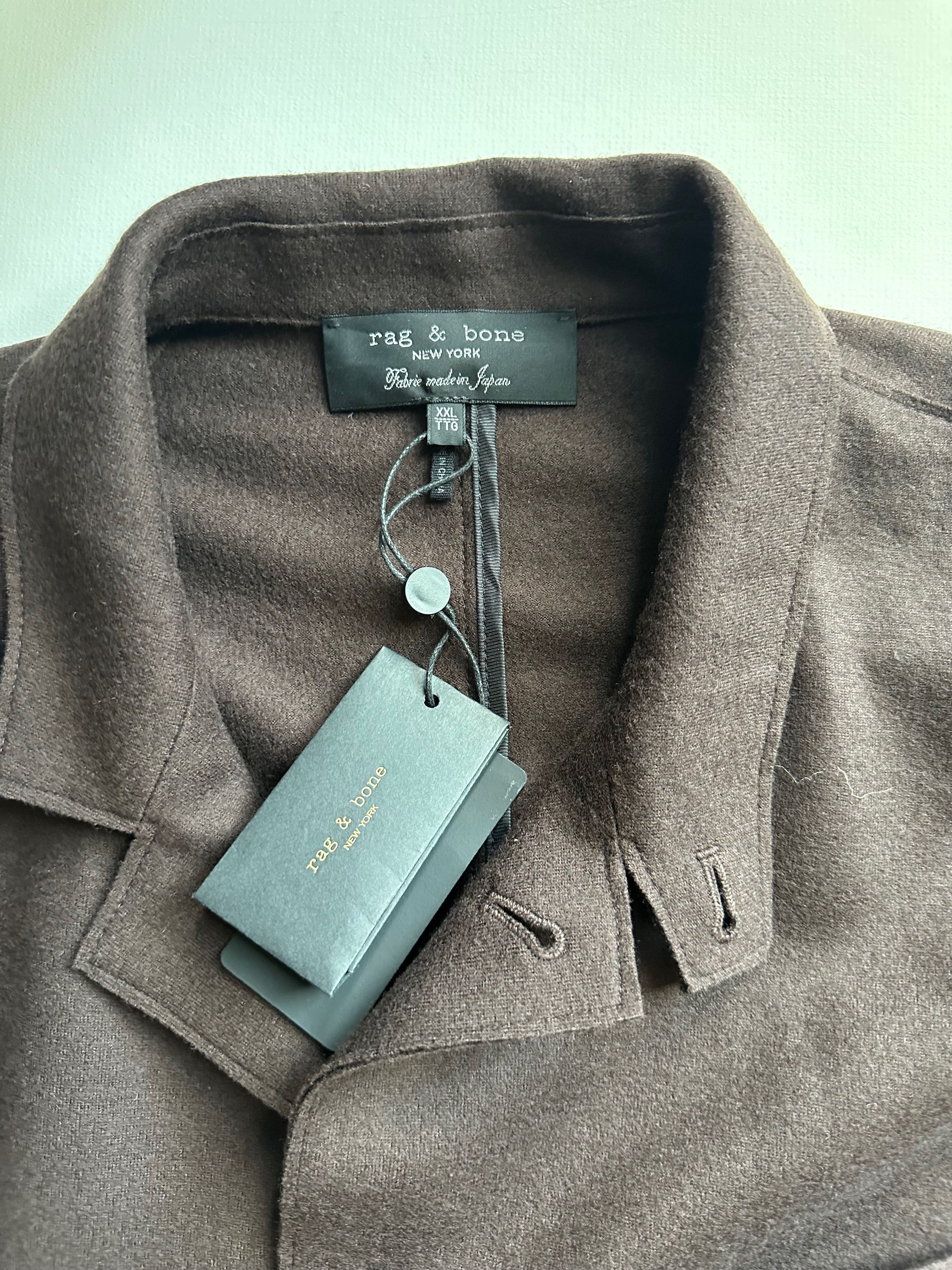 Rag & Bone Rag & Bone Prospect Wool Cardigan - Dark Brown - XXL (NWT) Size US XXL / EU 58 / 5 - 6 Thumbnail