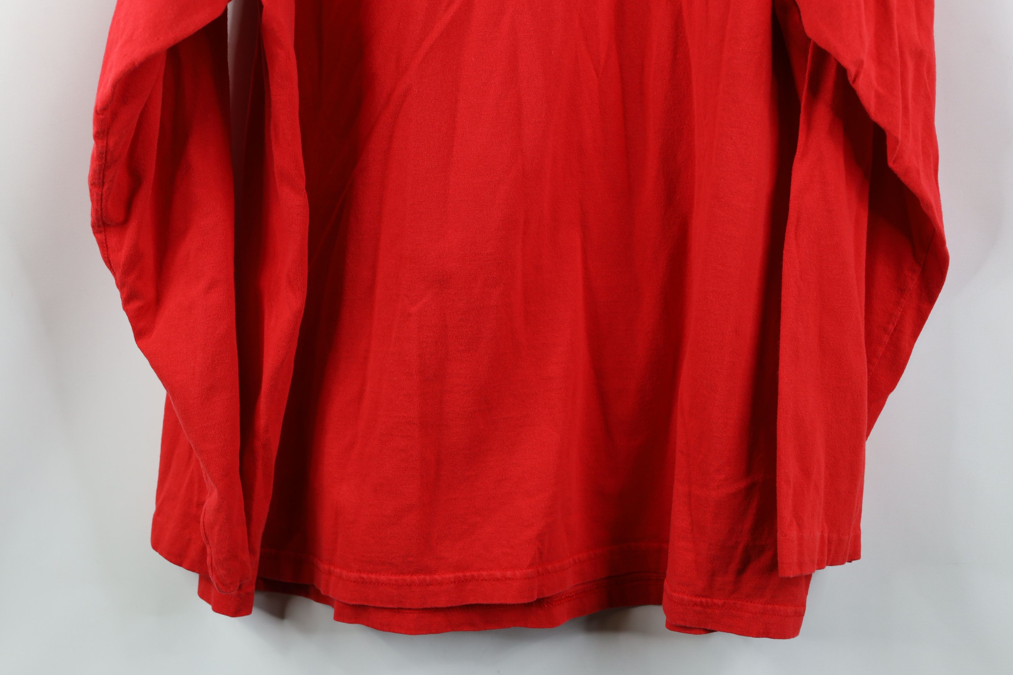 Disney Vintage 90s Y2K Disney Spell Long Sleeve T-Shirt Red Cotton Size XL / US 12-14 / IT 48-50 - 12 Thumbnail