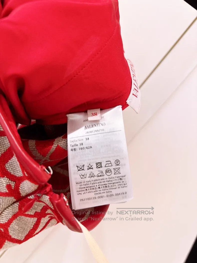 Valentino Valentino Beige color-blocking full of logo leather-edged Size 37" - 8 Thumbnail