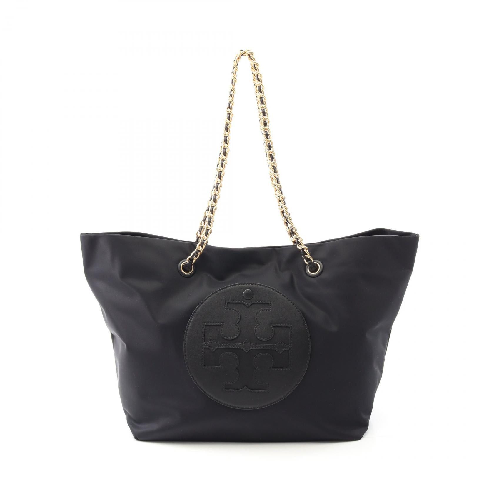 Tory Burch Tory Burch Ella Handbag Tote Bag Nylon Leather Black Size ONE SIZE - 1 Thumbnail