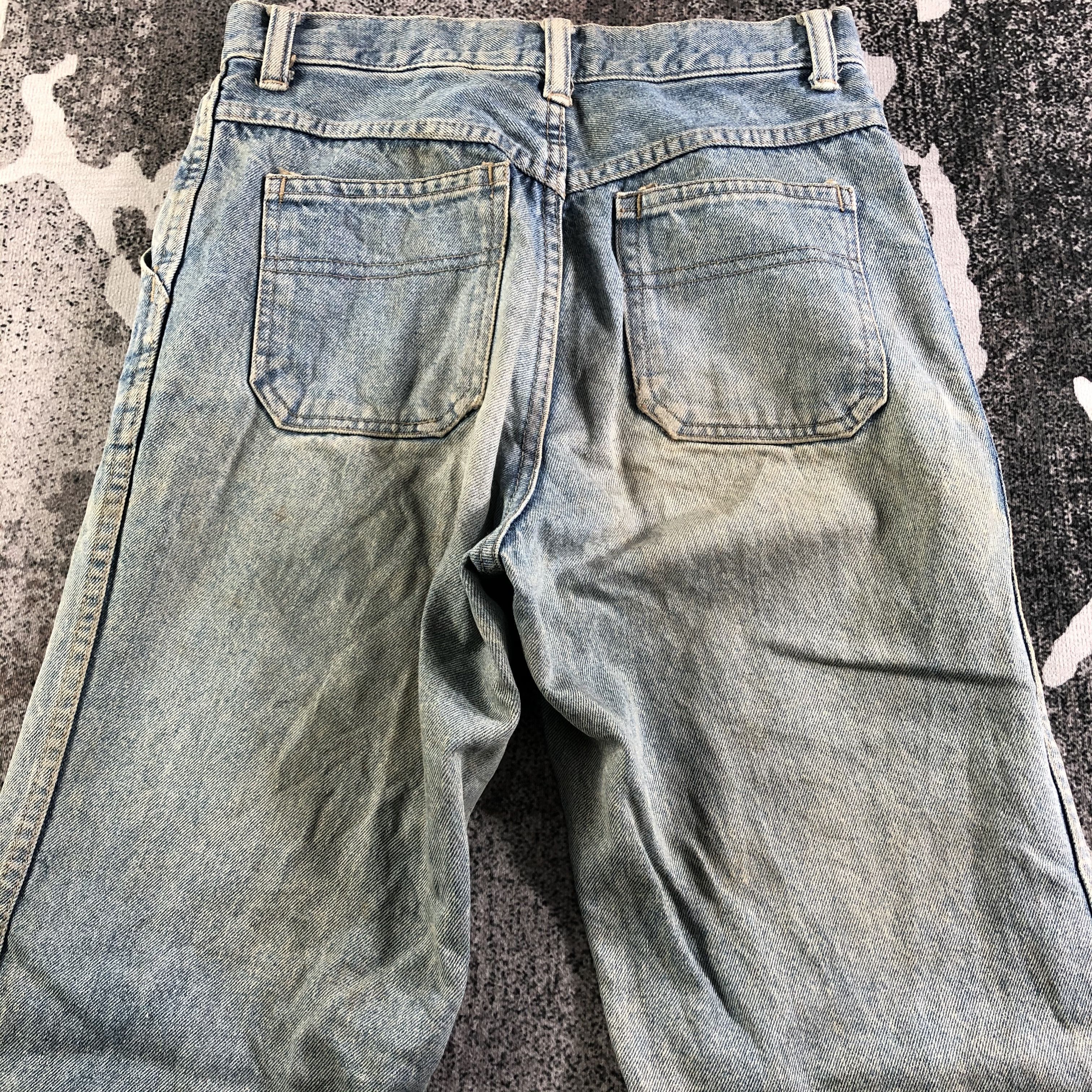 Japanese Brand Vintage 80s Japaanese Jeans Faded Blue Denim KJ2999 Size US 28 / EU 44 - 4 Thumbnail