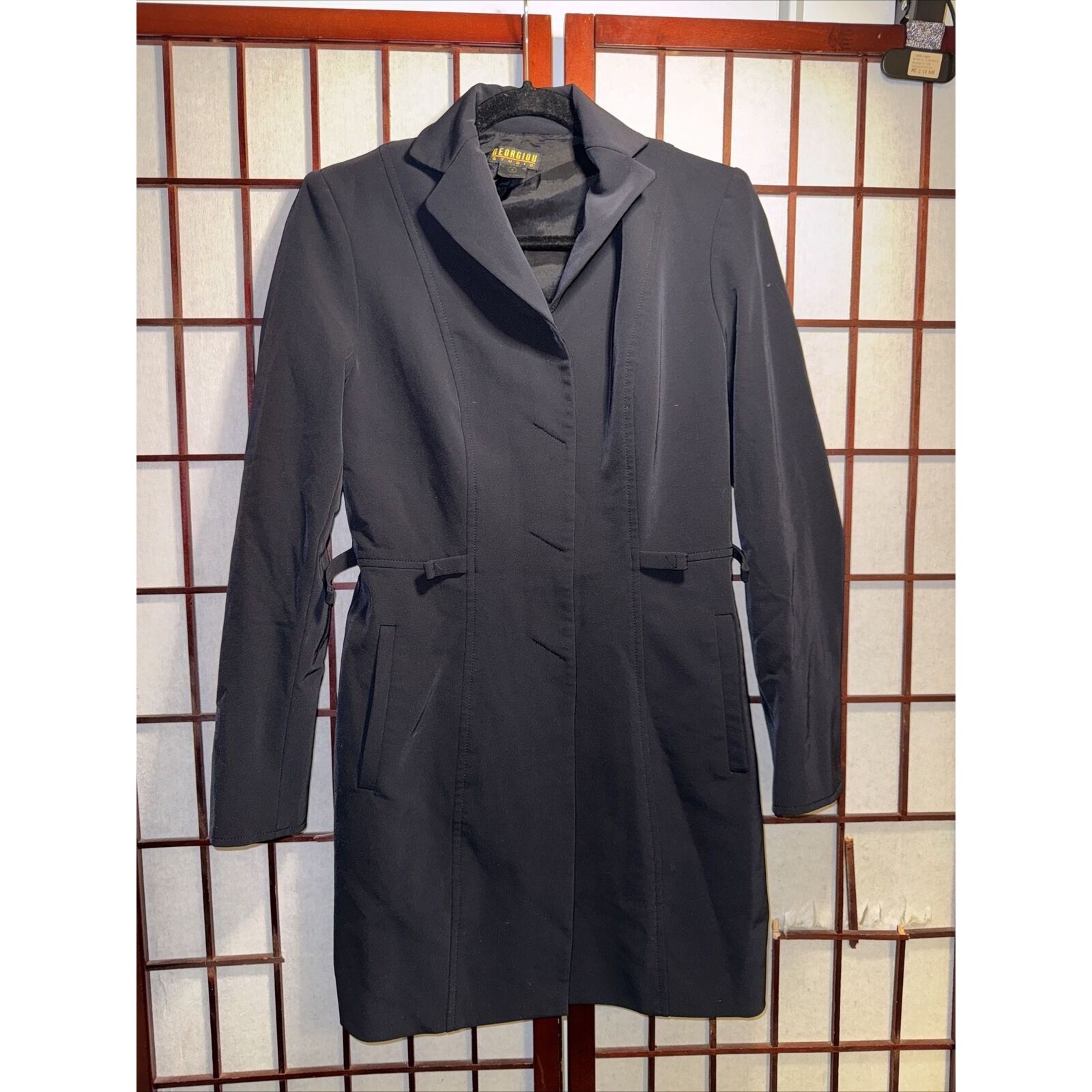 Other Georgiou Studio Black Women Long Jacket size 0 MISSING HARDW Size XS / US 0-2 / IT 36-38 - 6 Thumbnail