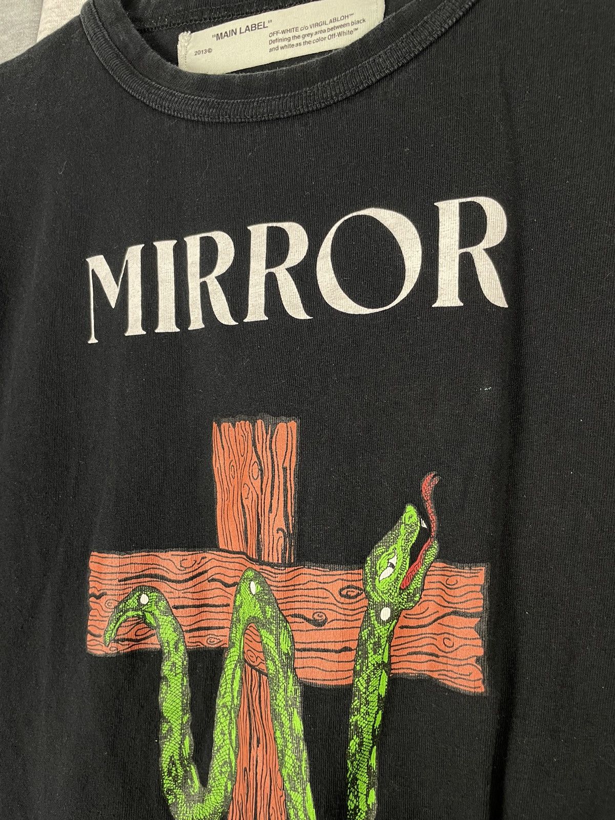 Japanese Brand × Off-White Off-White SS17 Snake Cross Mirror T-shirt vintage Size US S / EU 44-46 / 1 - 4 Thumbnail