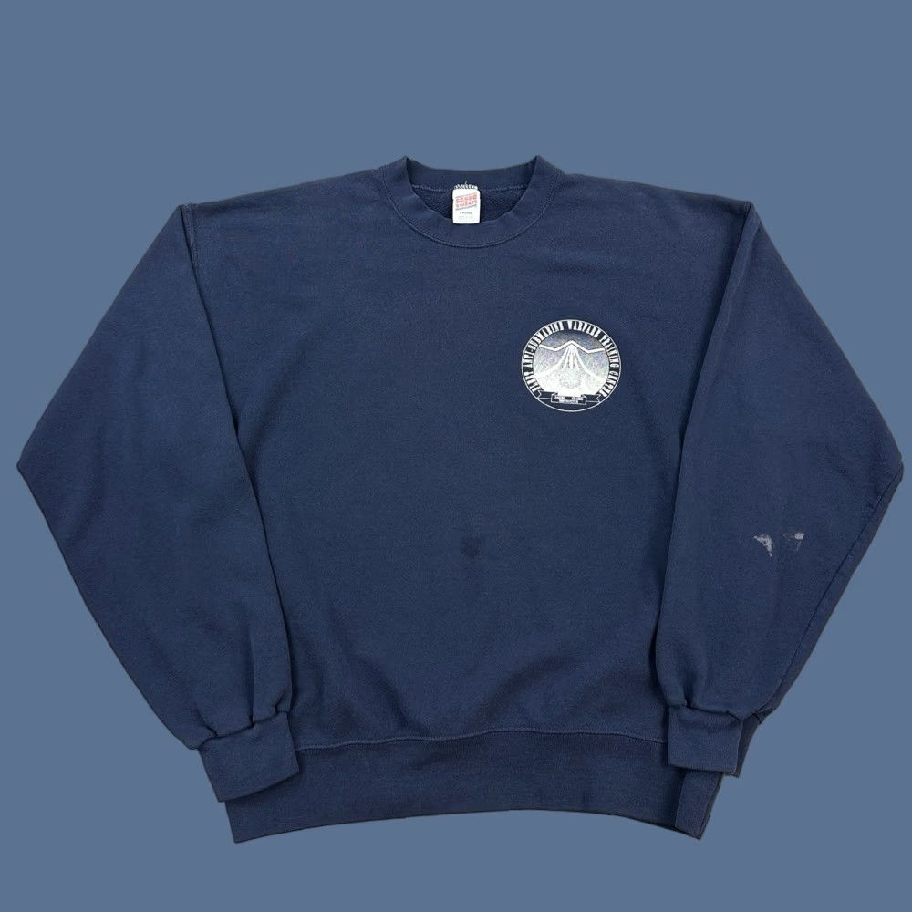 Soffe VINTAGE Soffe Sweatshirt Mens Large Naval Anti-Submarine Warfare Training Center Sweatshirt Naval USA 90s Graphic Print Mens L Blue Size US L / EU 52-54 / 3 - 1 Thumbnail
