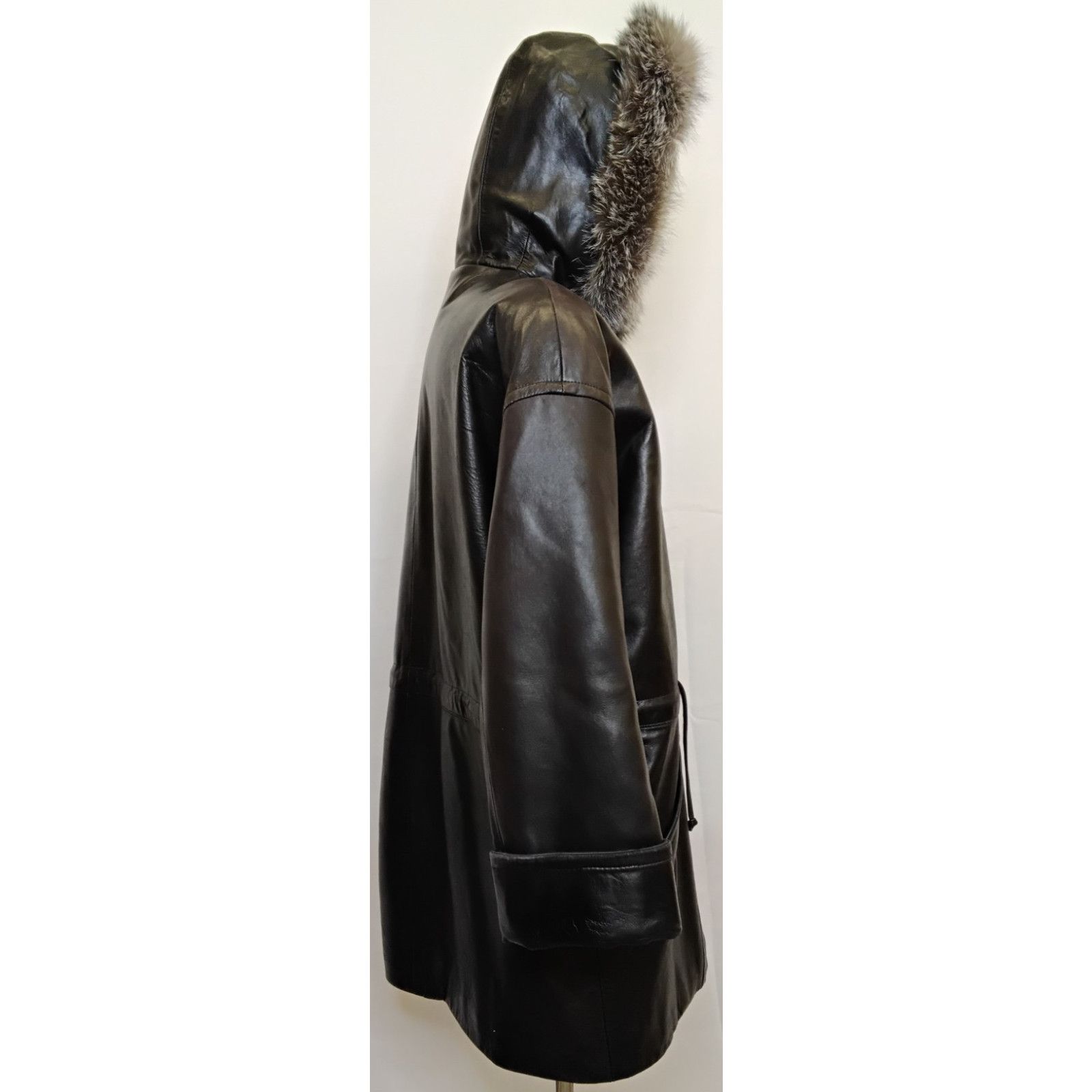 Other Overland Outfitters Leather Overcoat Men's L Real Fox Fur Size US L / EU 52-54 / 3 - 7 Thumbnail