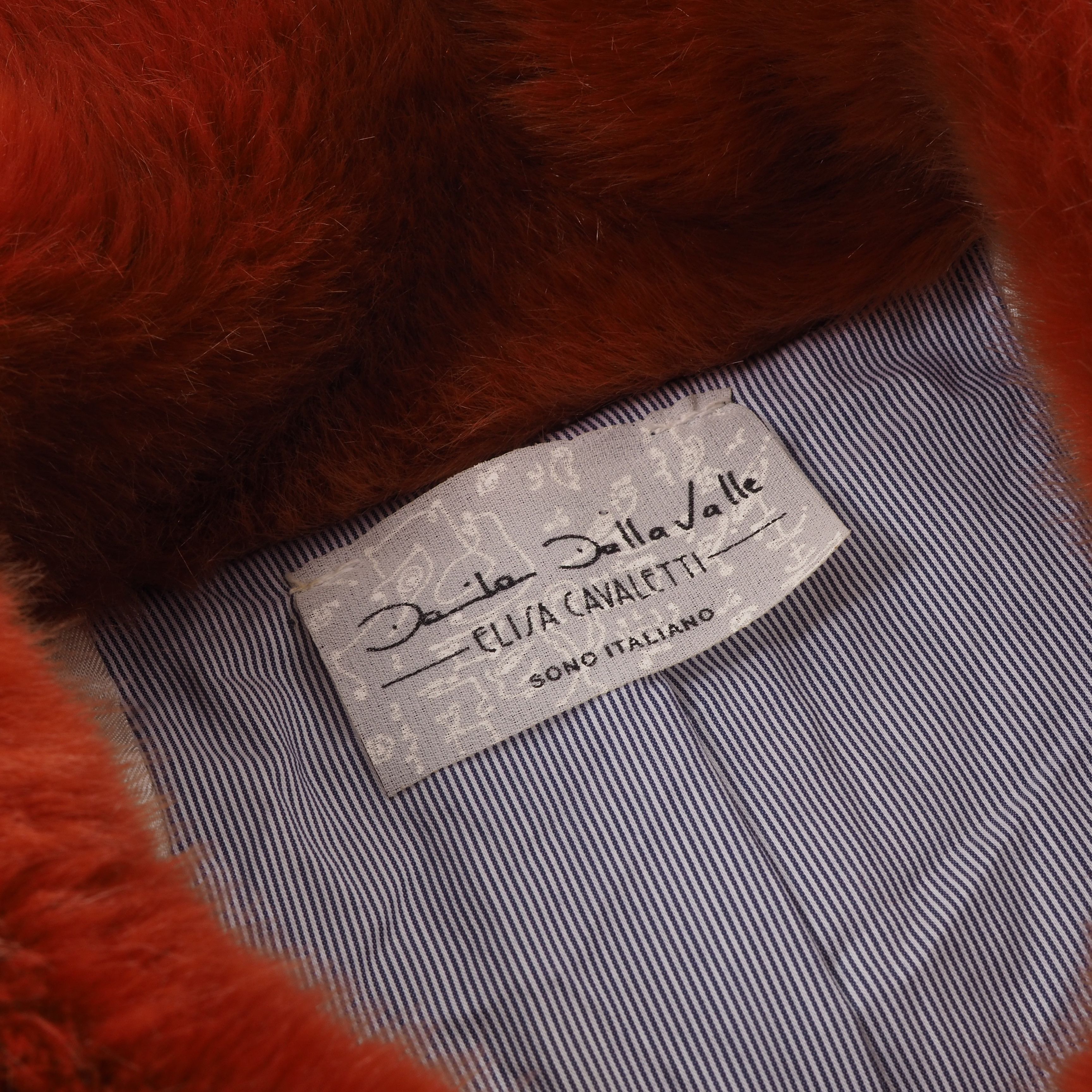 Elisa Cavaletti Elisa Cavaletti Peach Nylon Metal Fur Trims Jacket Size S / US 4 / IT 40 - 6 Thumbnail